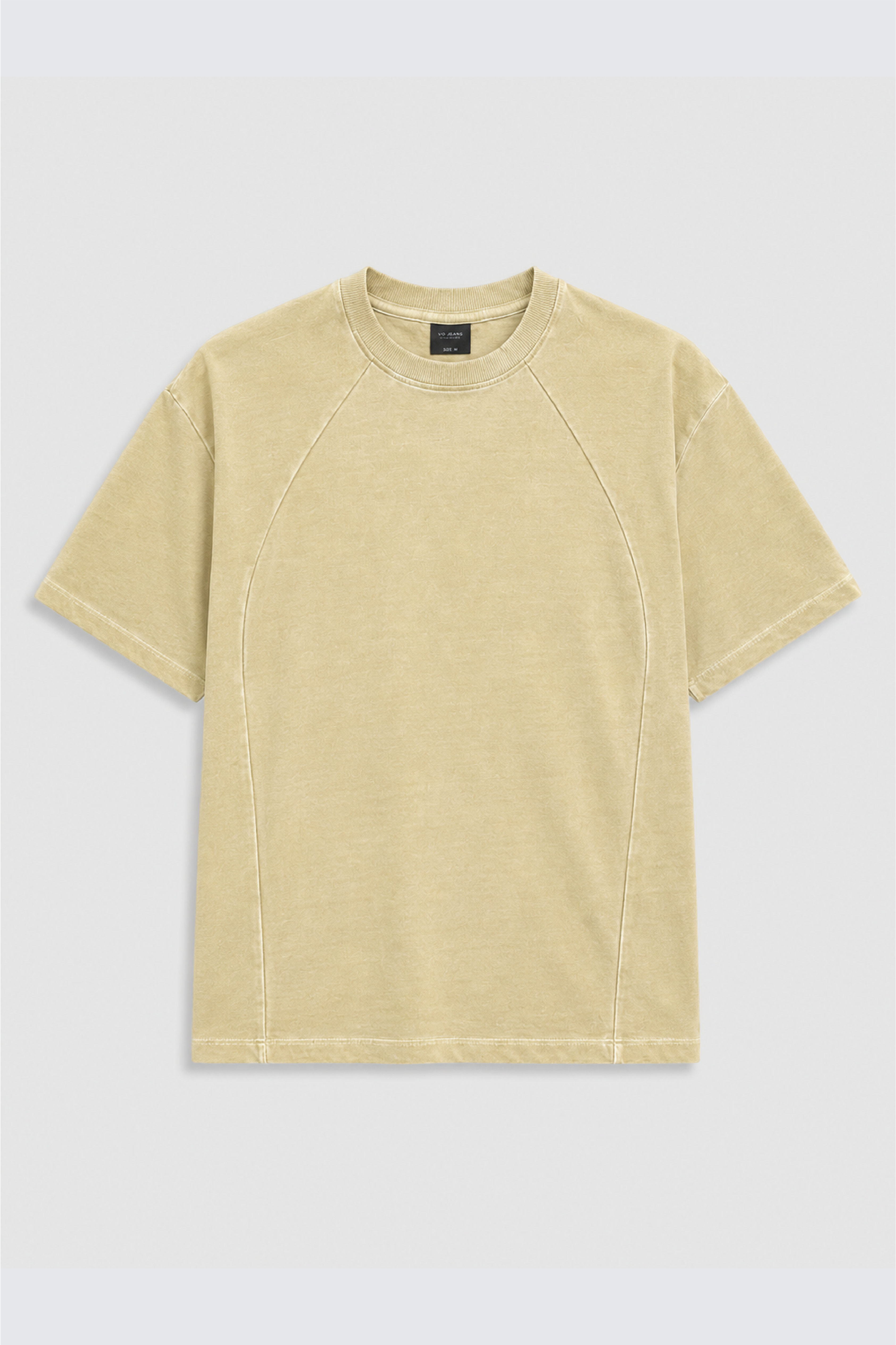 Men Oversized T-Shirt Khaki