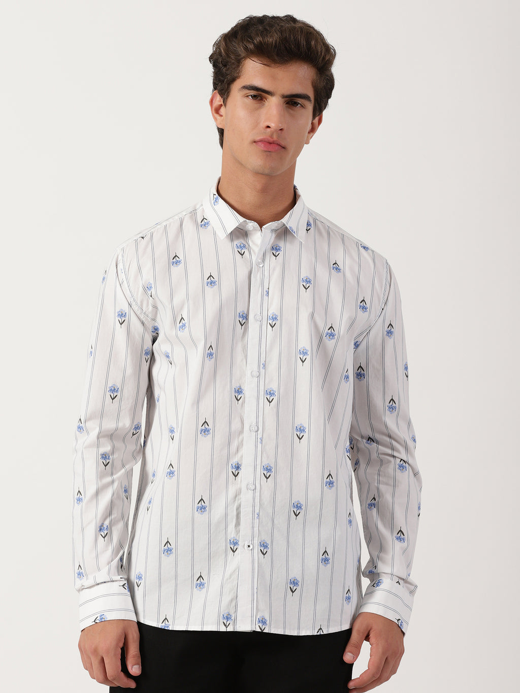 Men Regular Fit Shirt White