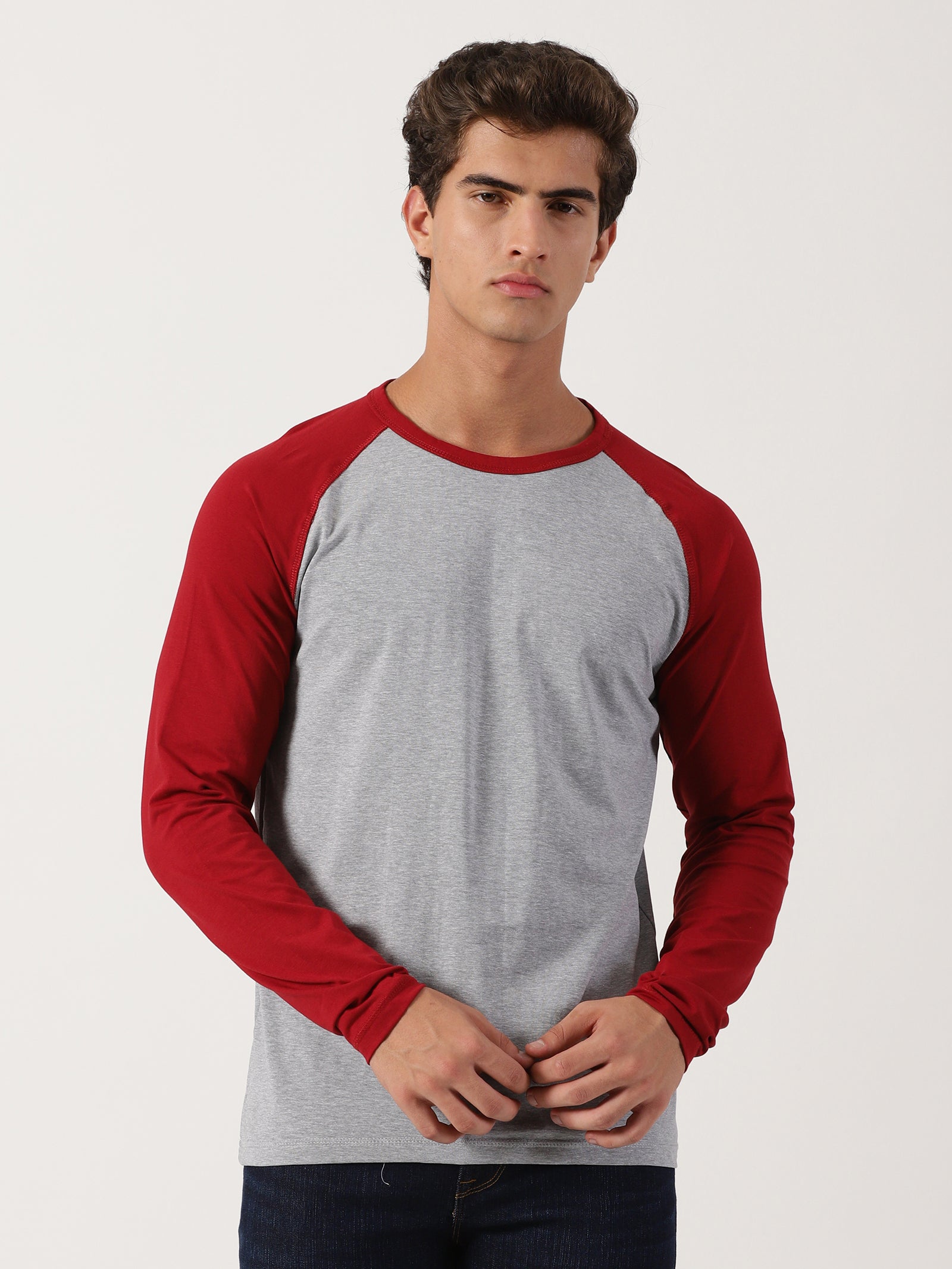 Men Regular Fit T-Shirt Grey