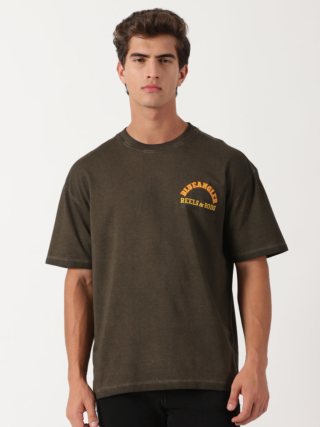 Men Oversized T-Shirt Brown