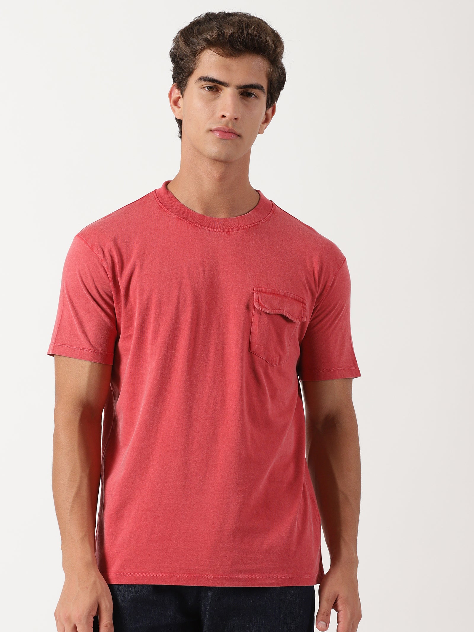 Men Regular Fit T-Shirt Red