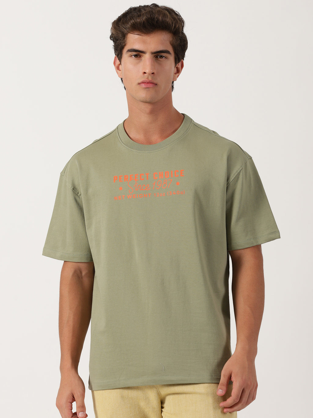 Men Oversized T-Shirt Green