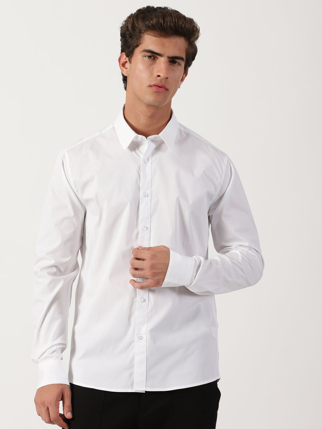 White Slim Fit Shirt