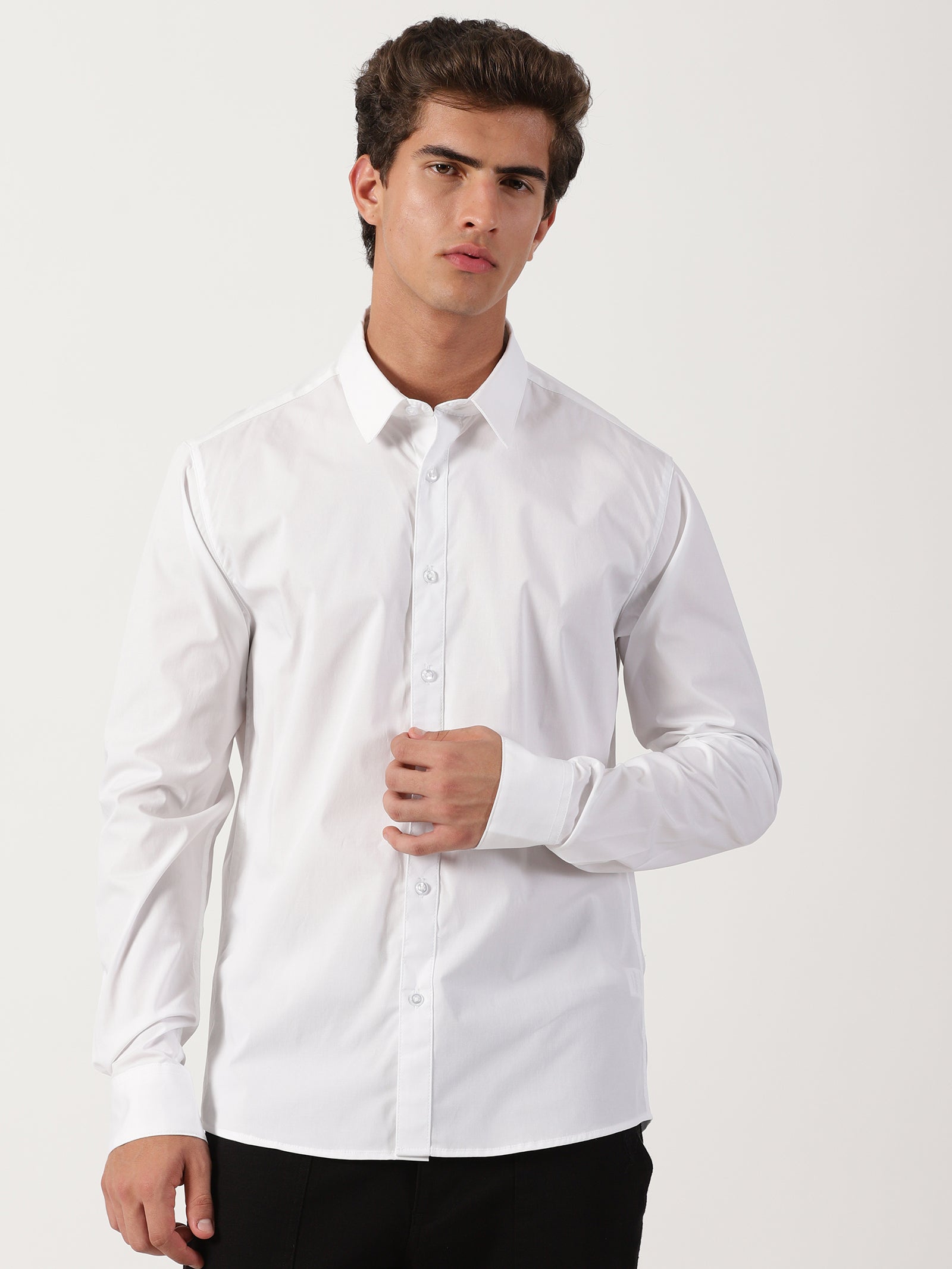 White Slim Fit Shirt