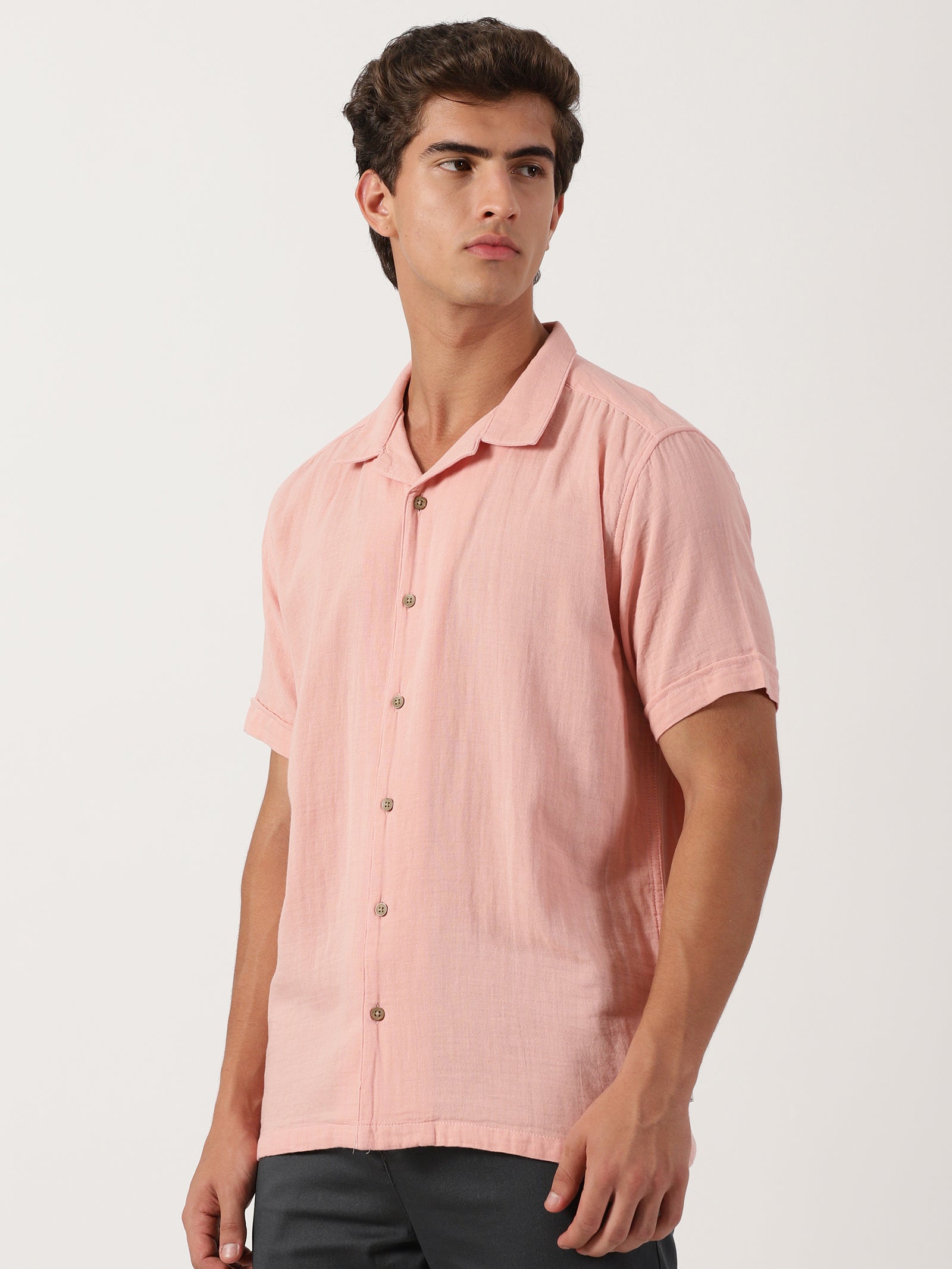 Men Regular Fit Shirt Rose