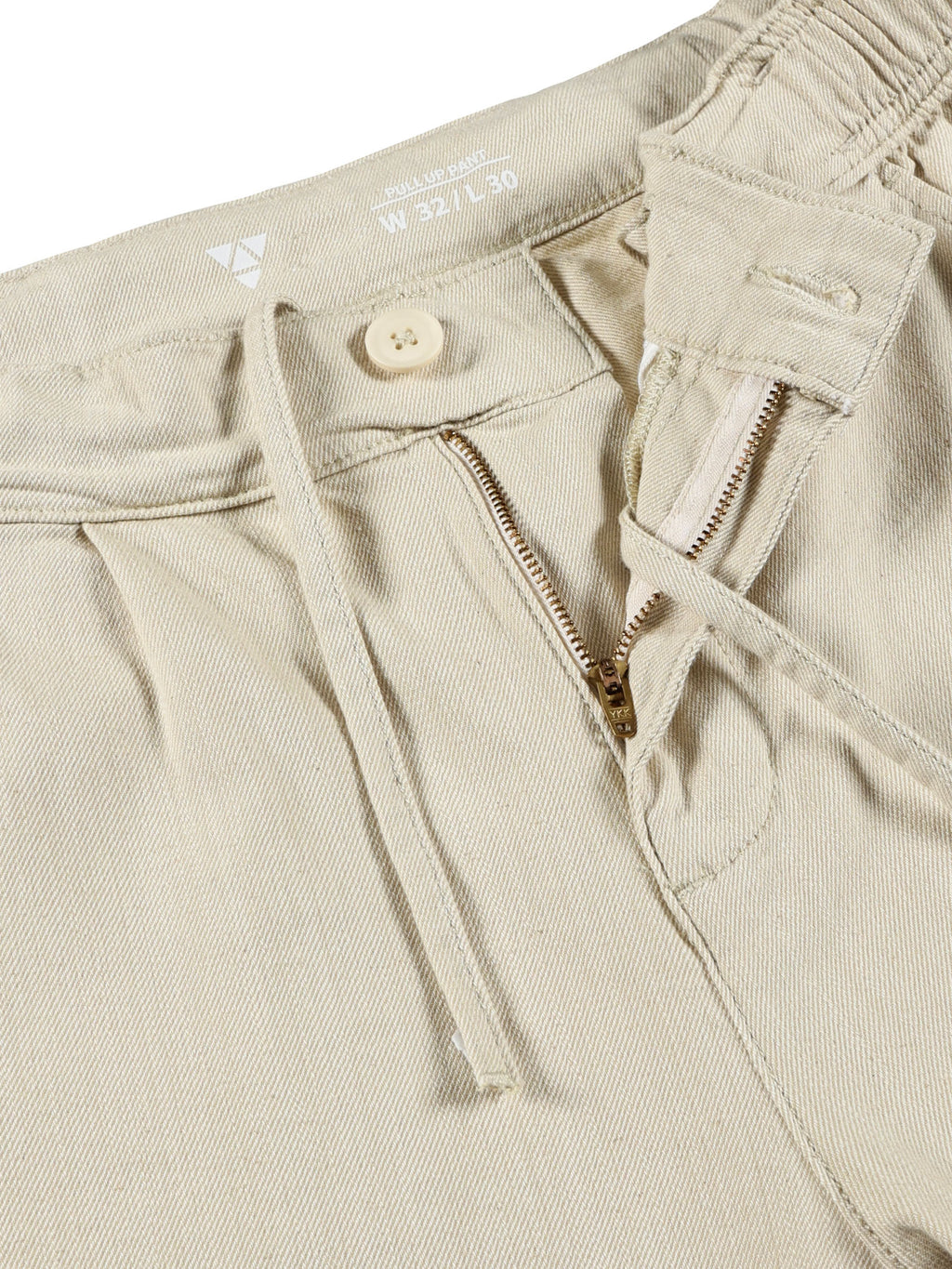Men Pull Up Pant Non Denim Off White