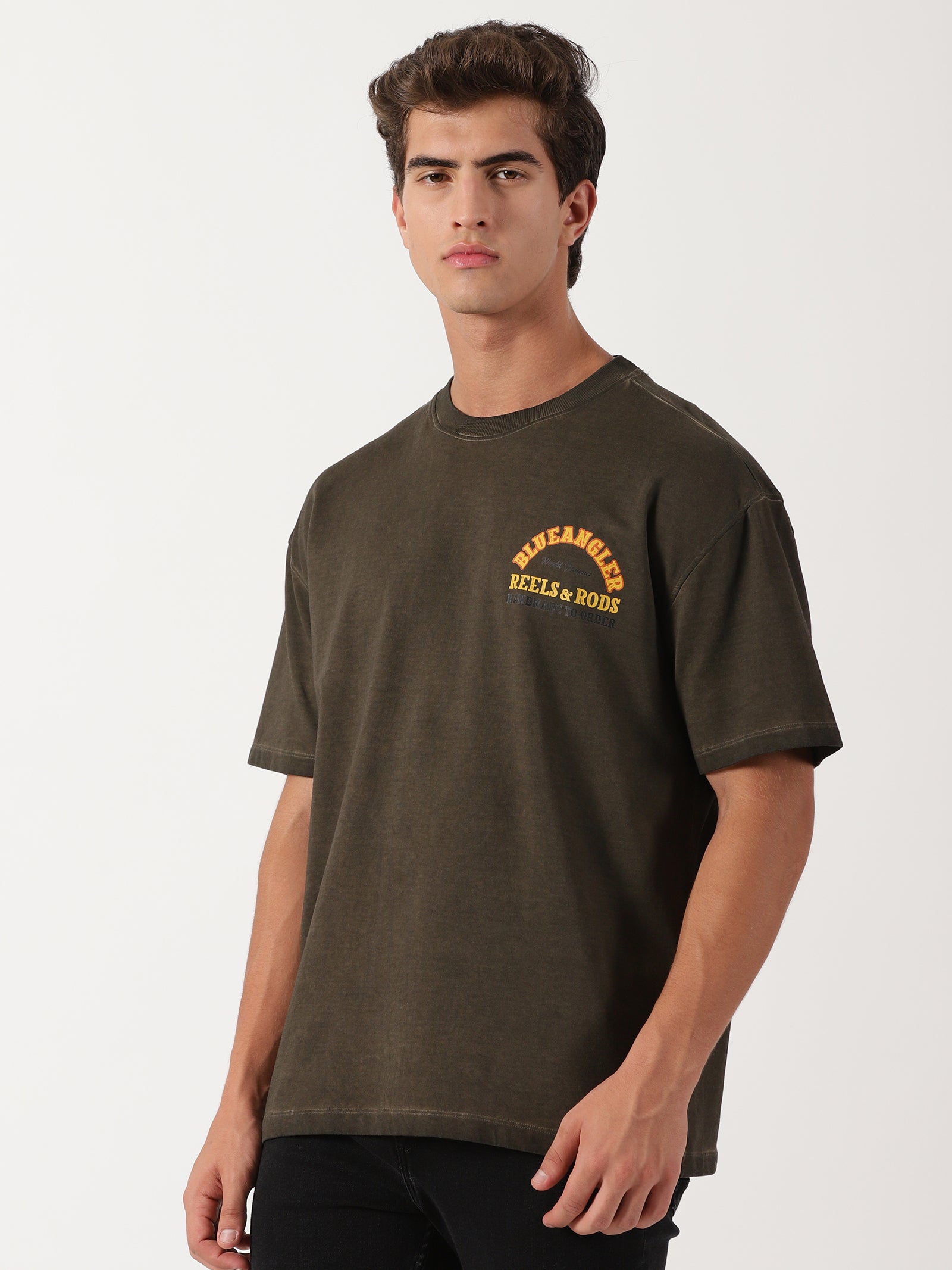 Men Oversized T-Shirt Brown
