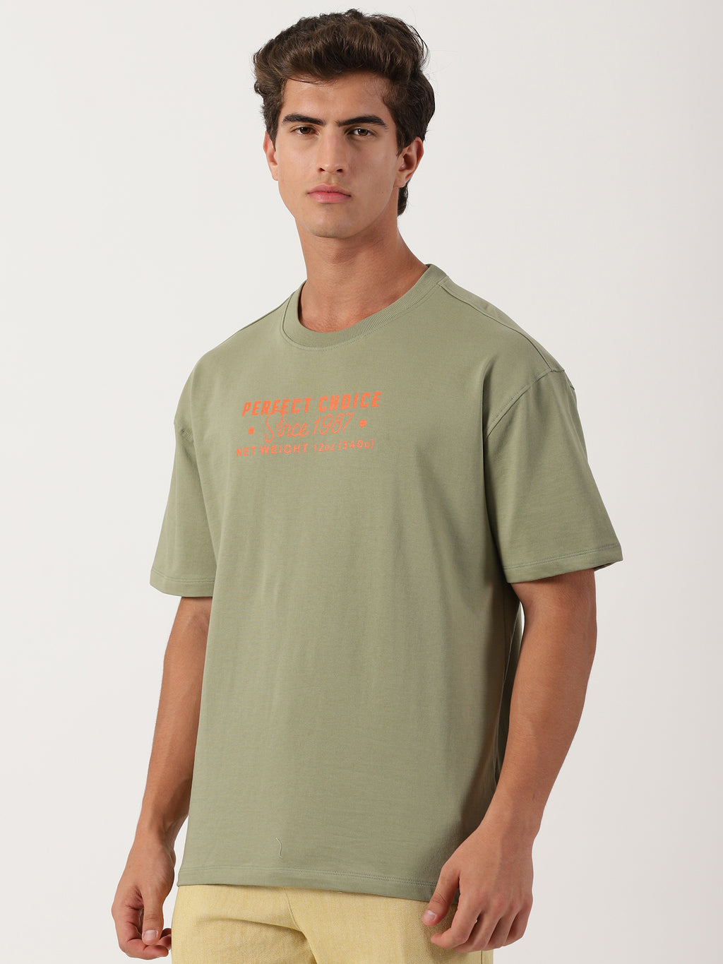 Men Oversized T-Shirt Green
