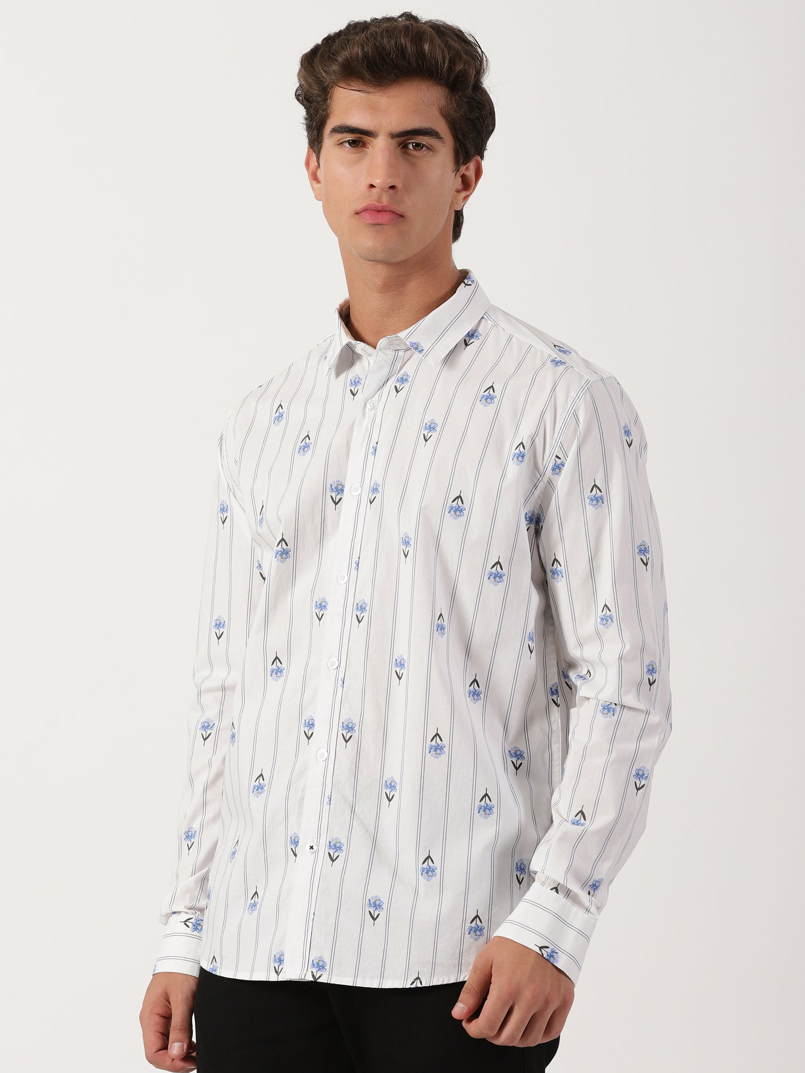 Men Regular Fit Shirt White