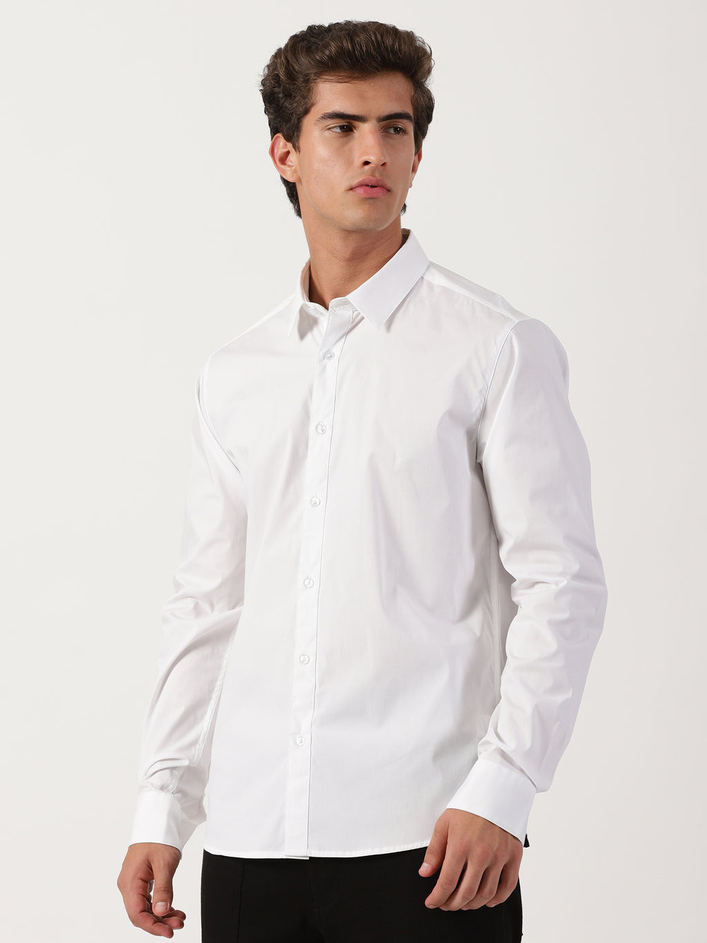 White Slim Fit Shirt