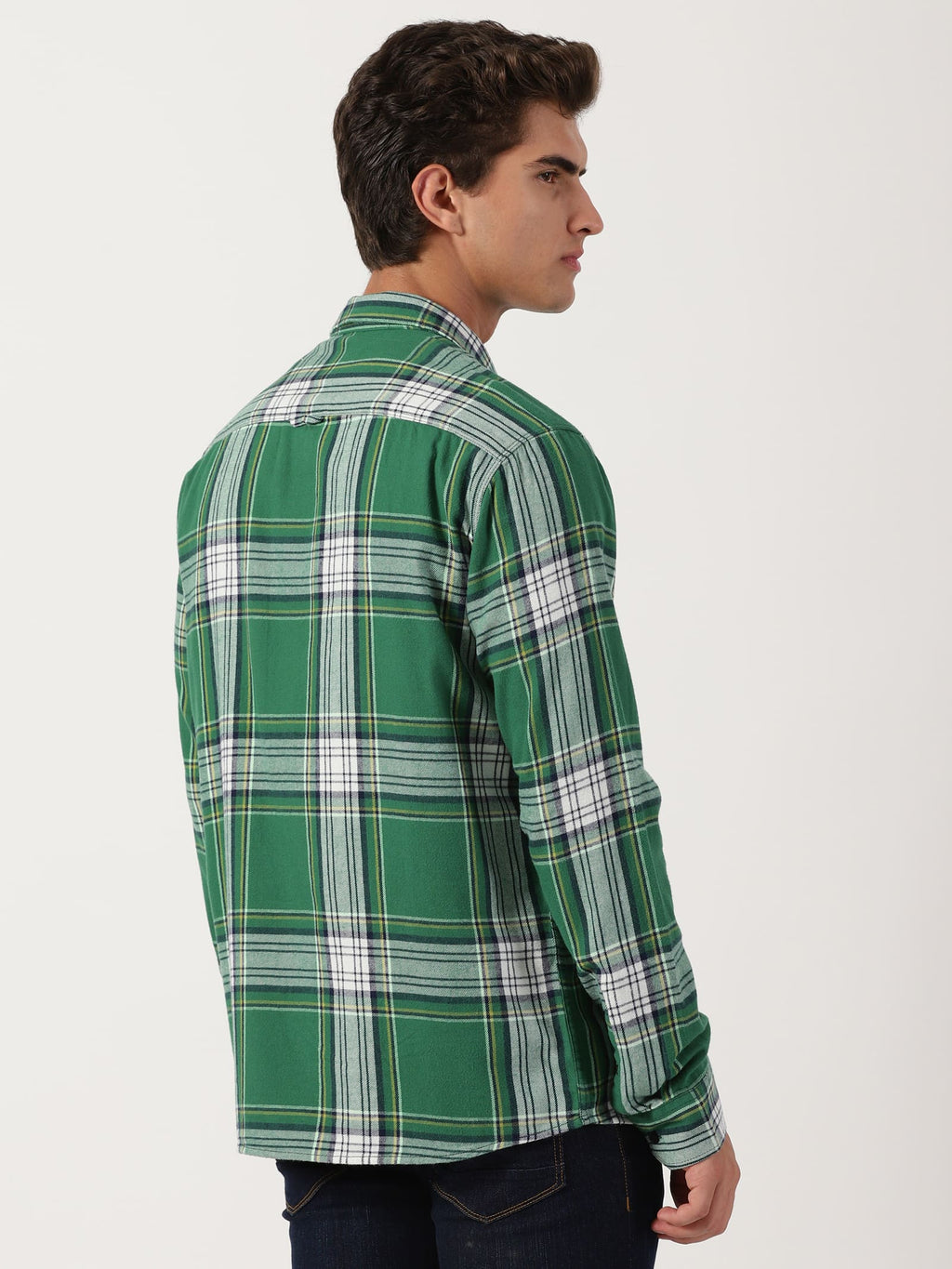 Men Regular Fit Shirt Green