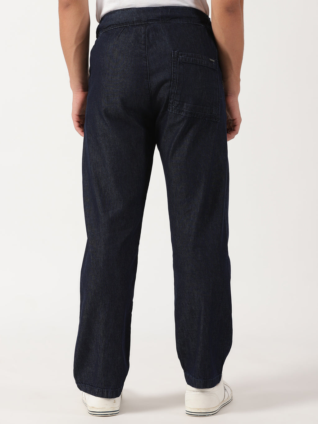 Men Pull Up Pant Non Denim Blue