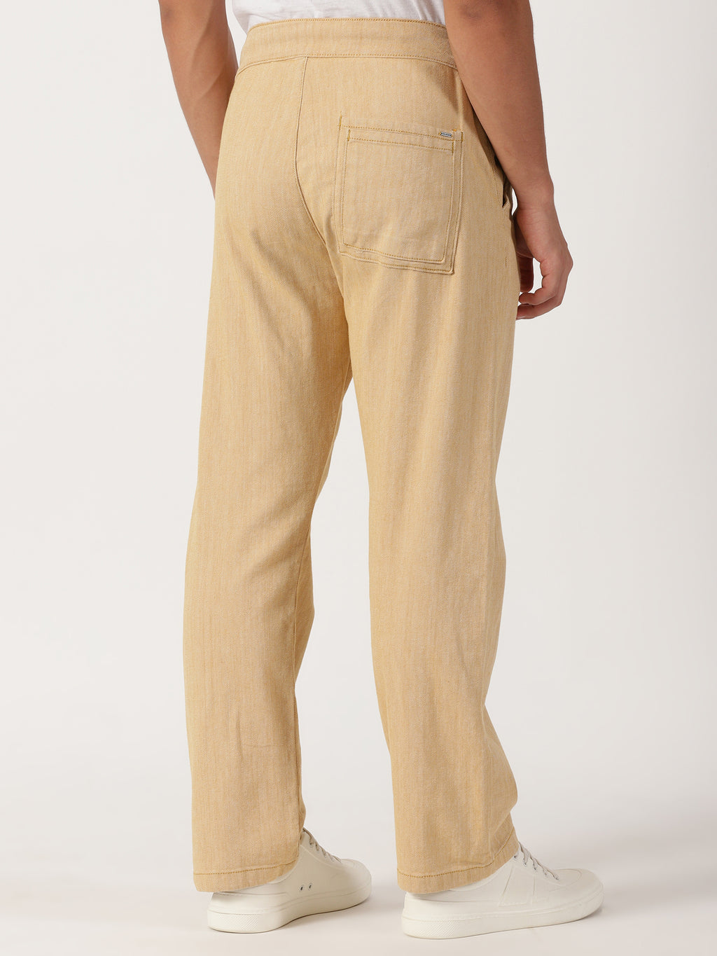 Men Pull Up Pant Non Denim Orange