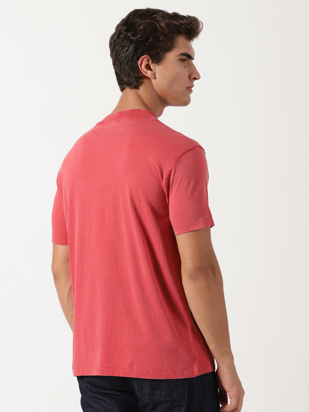 Men Regular Fit T-Shirt Red