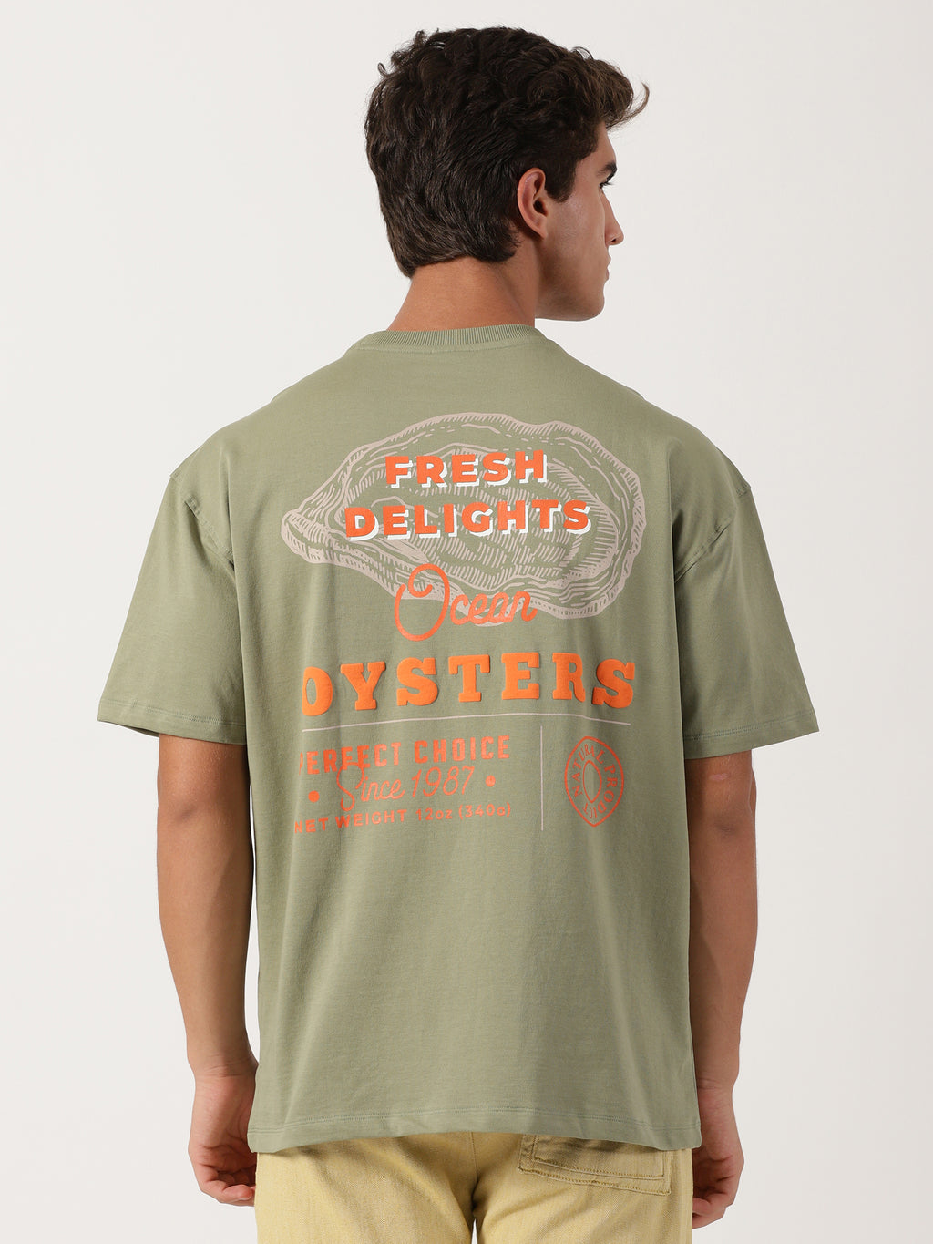 Men Oversized T-Shirt Green