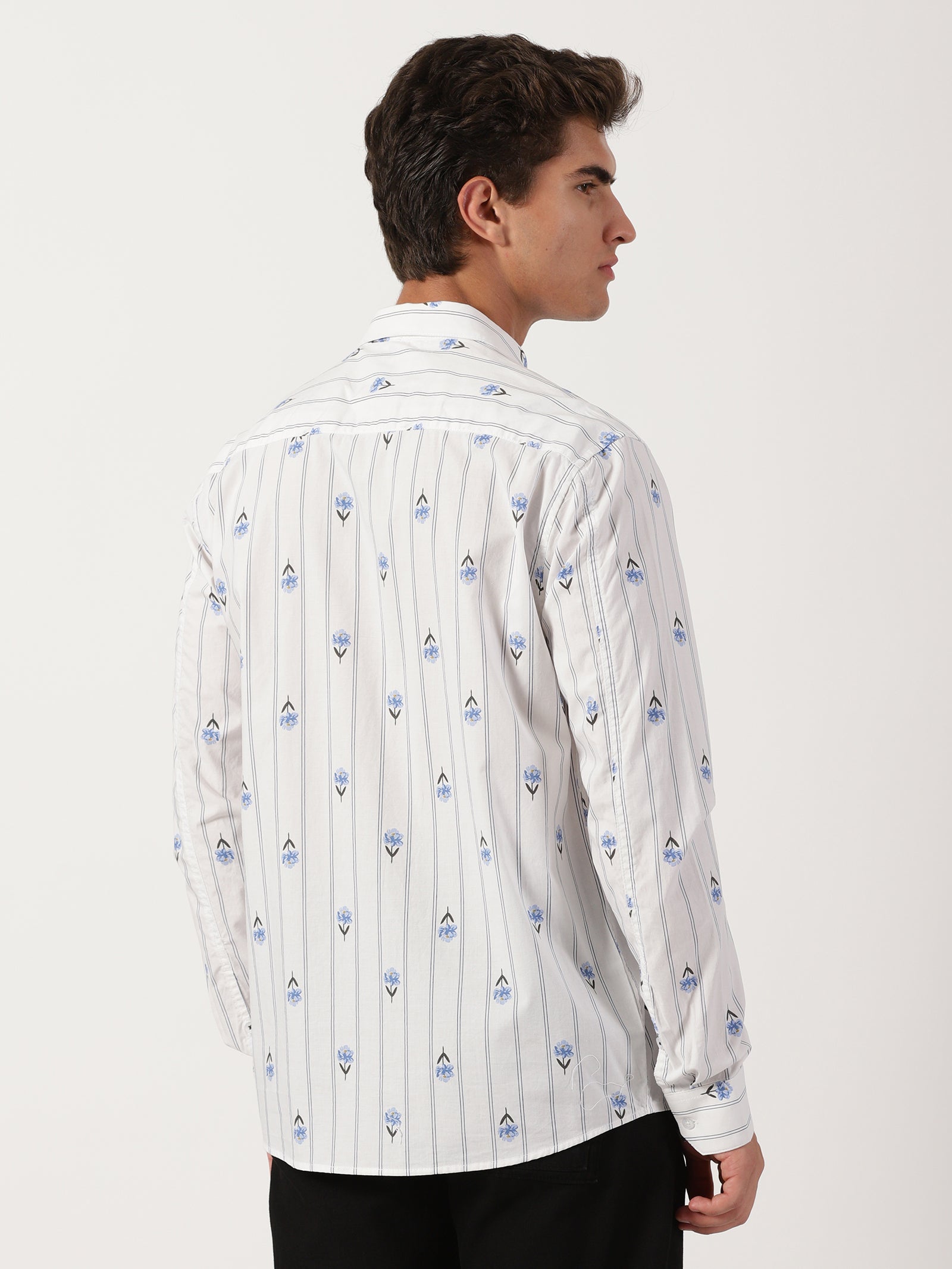 Men Regular Fit Shirt White