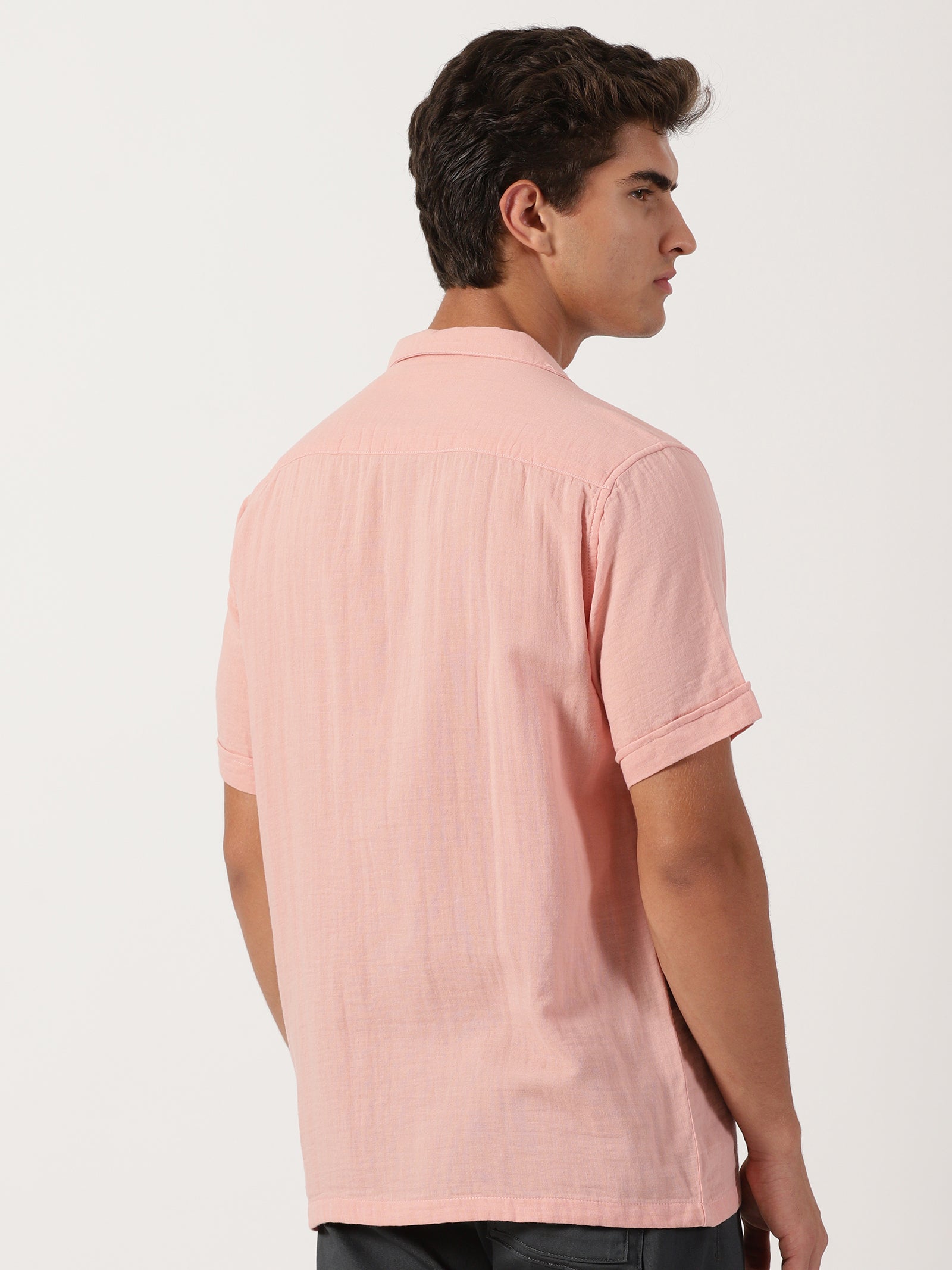 Men Regular Fit Shirt Rose
