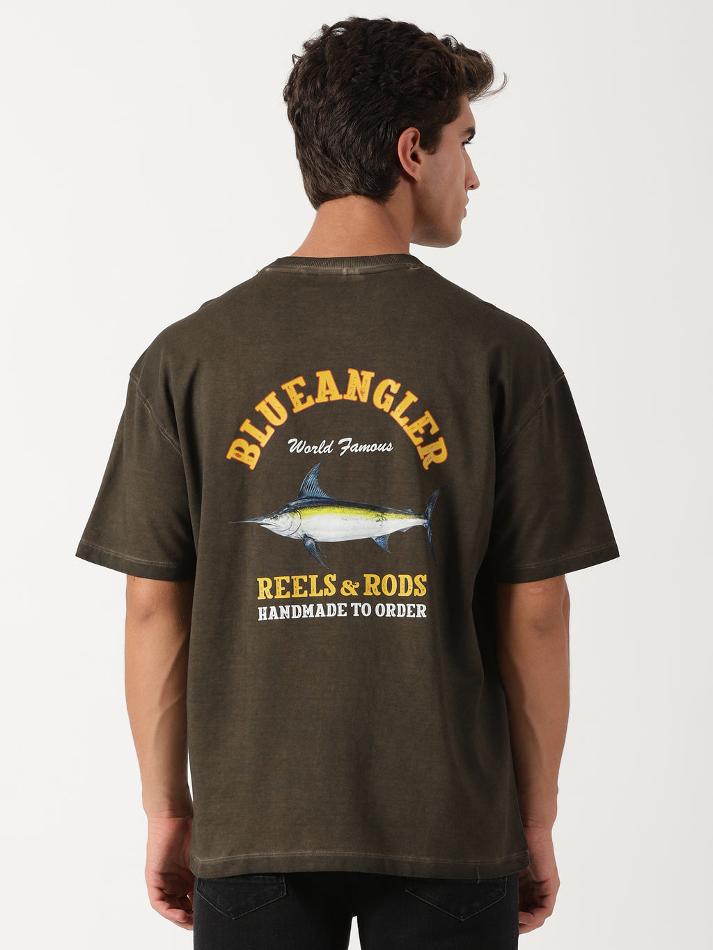 Men Oversized T-Shirt Brown