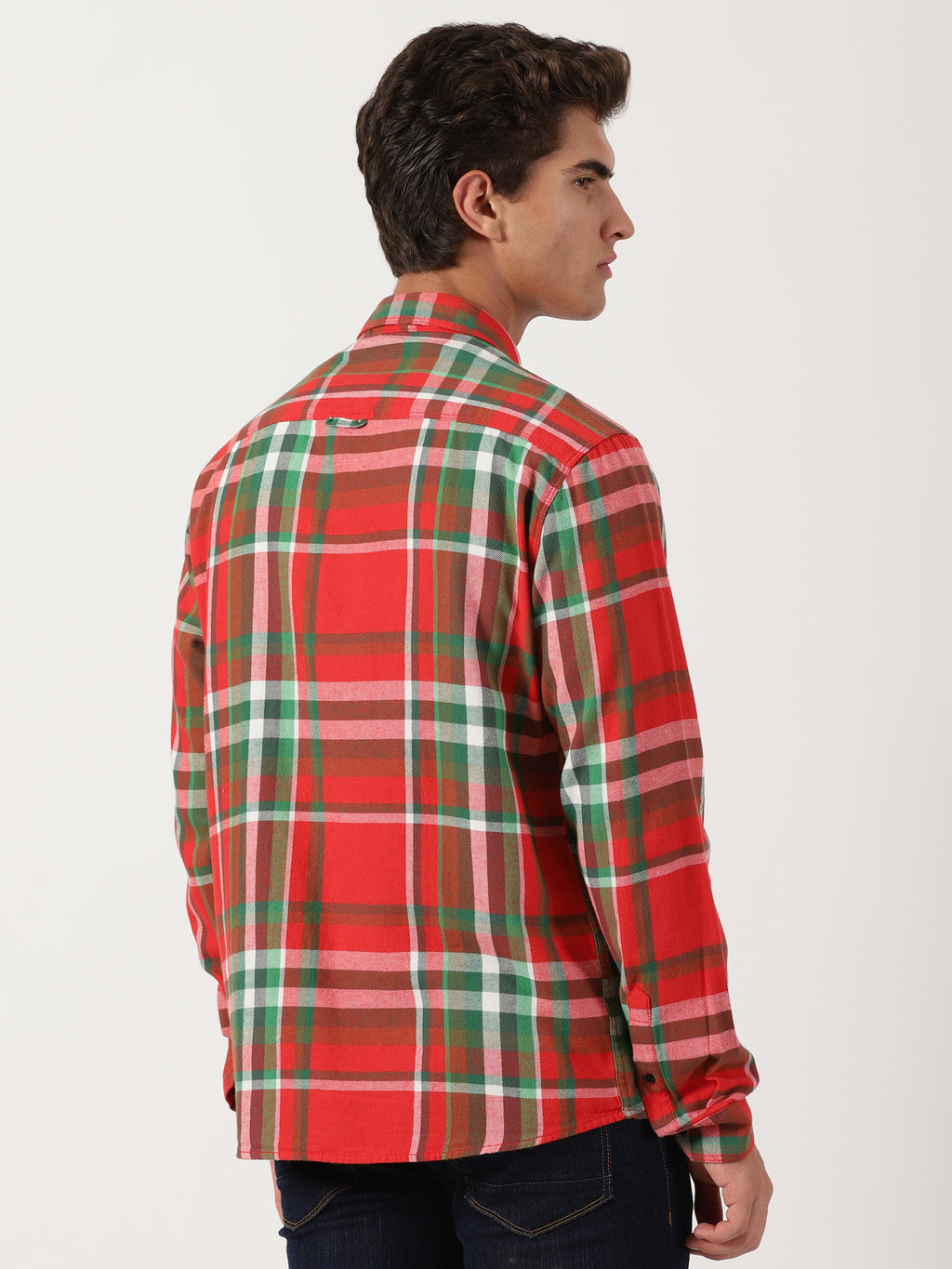 Men Regular Fit Shirt Red