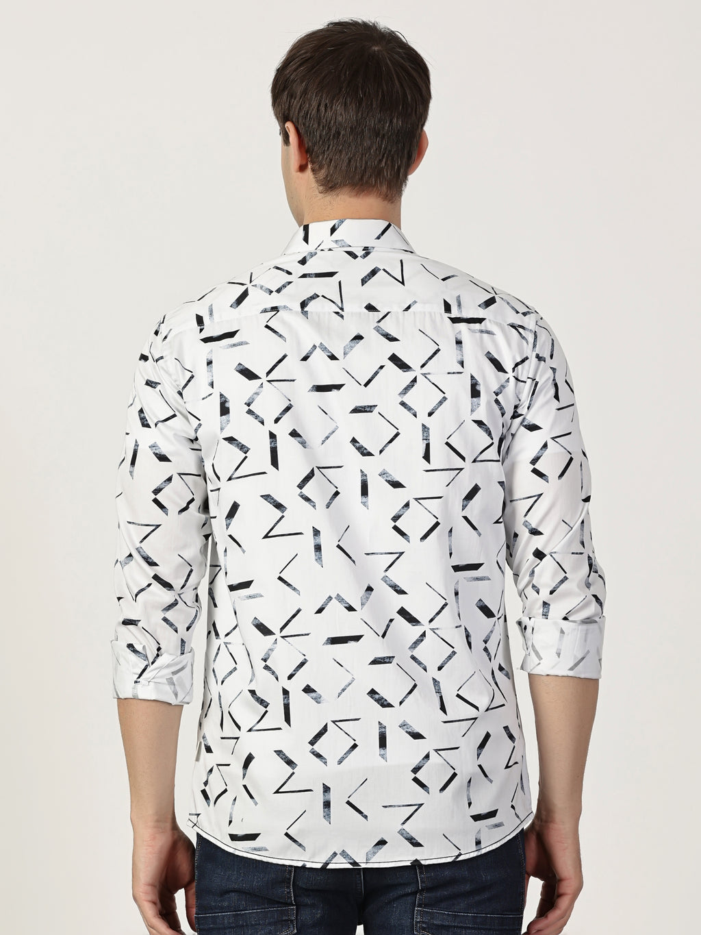 Men Slim Fit Shirt White