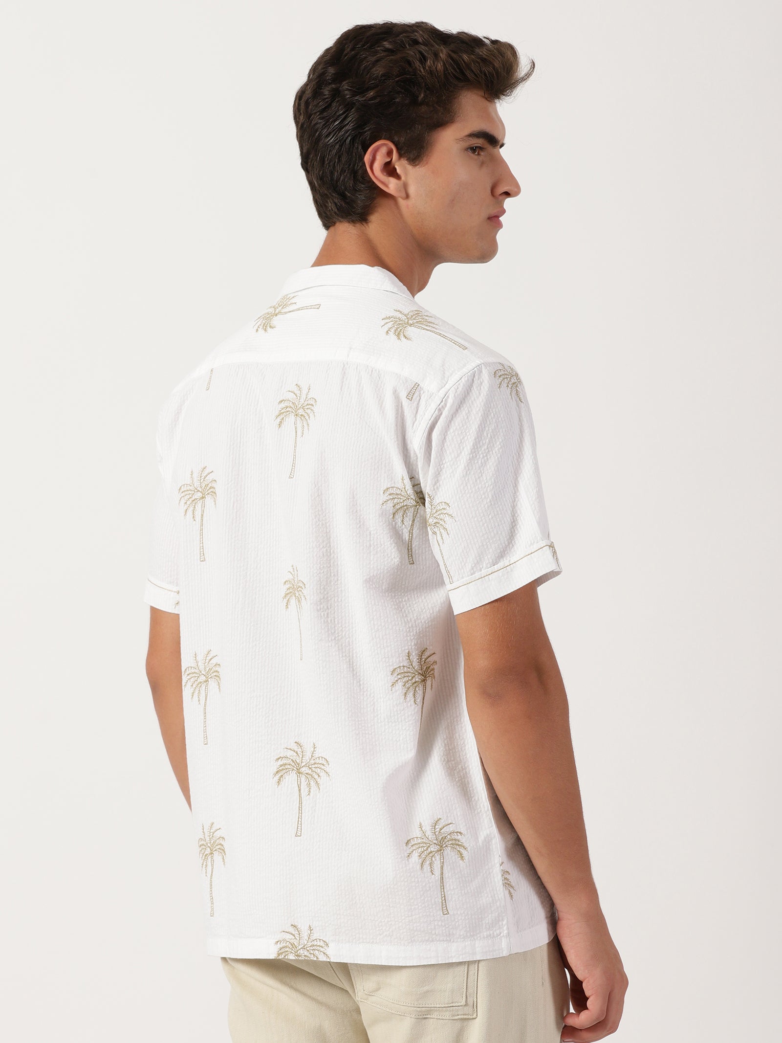 Men Regular Fit Shirt White