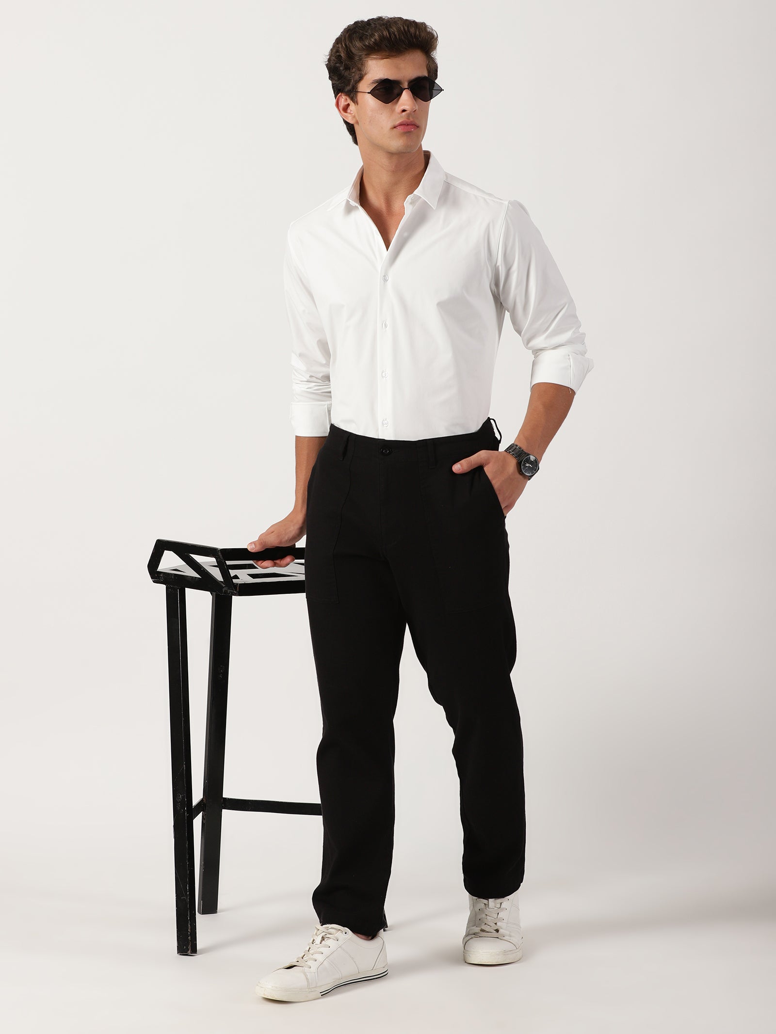 White Slim Fit Shirt