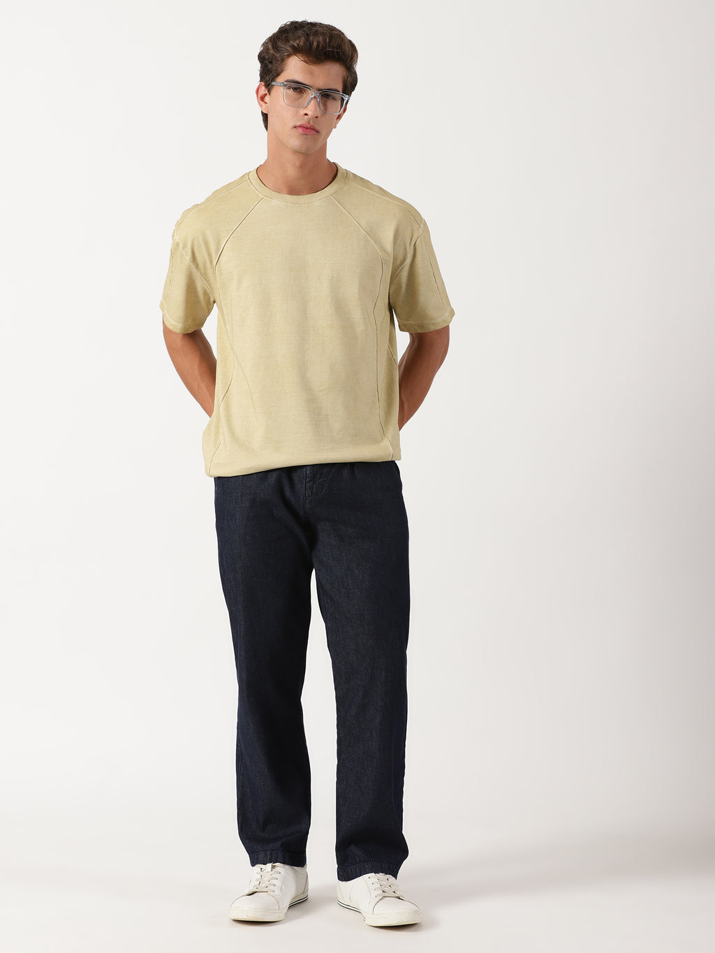 Men Pull Up Pant Non Denim Blue