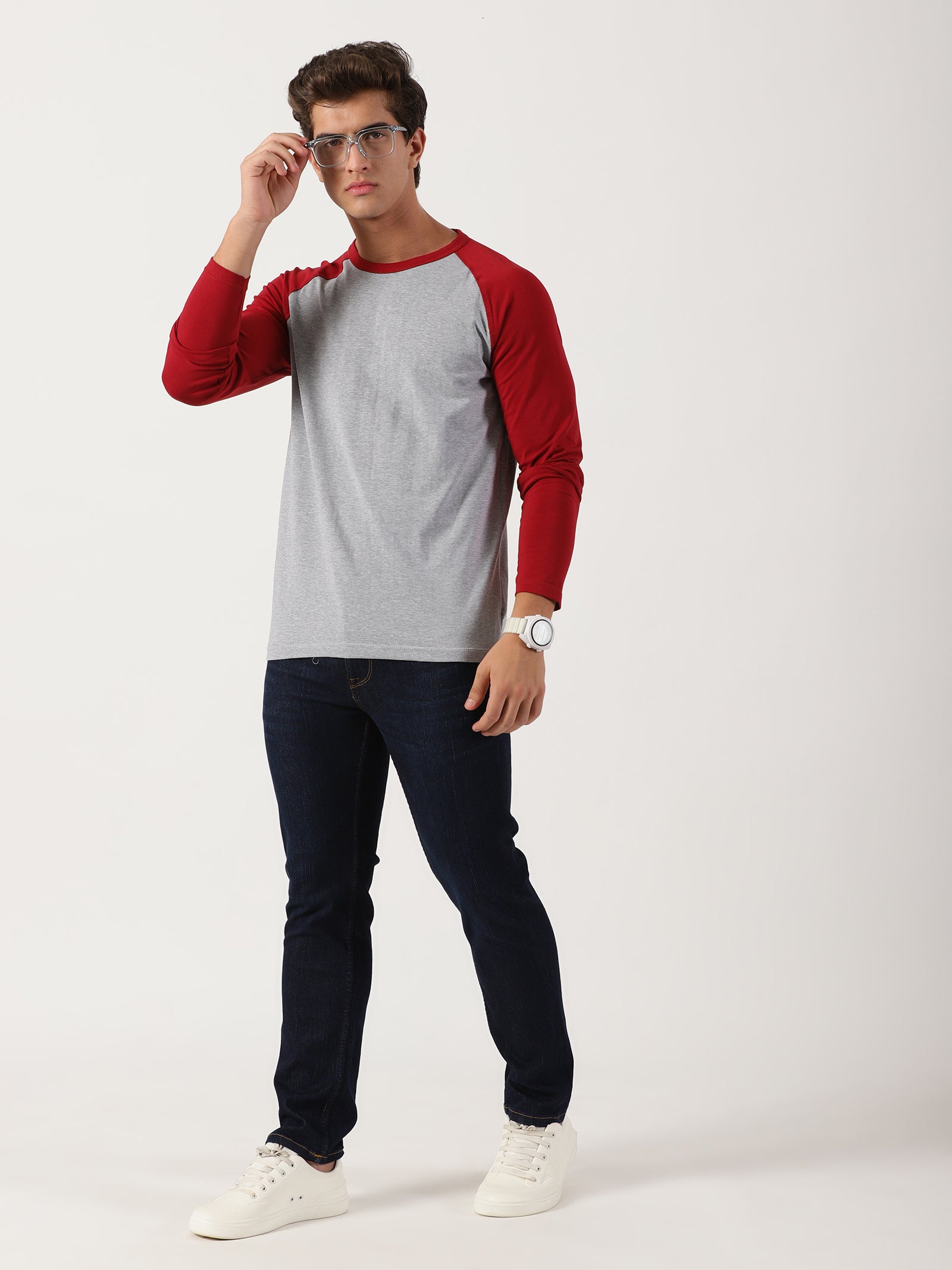 Men Regular Fit T-Shirt Grey