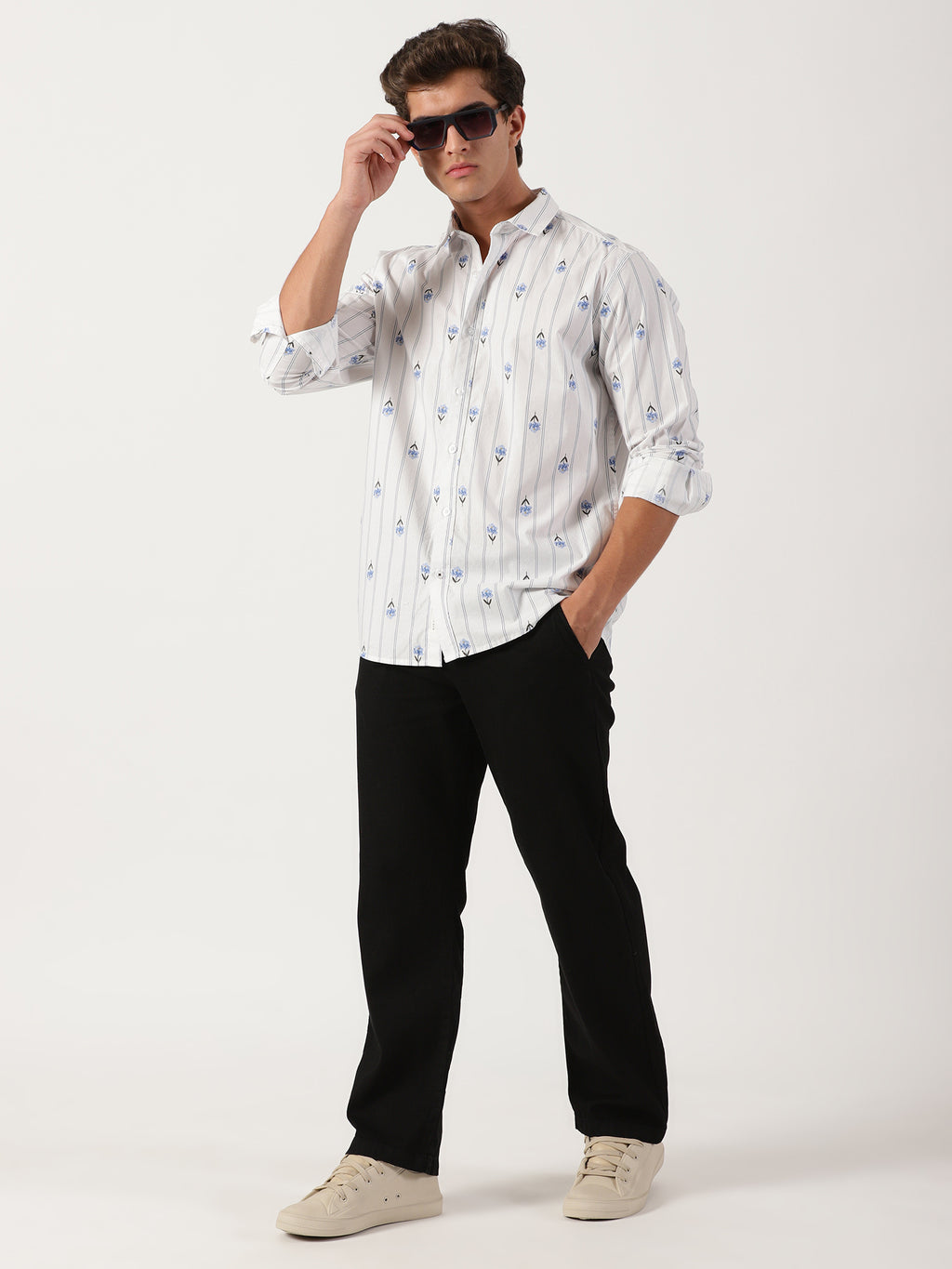 Men Regular Fit Shirt White