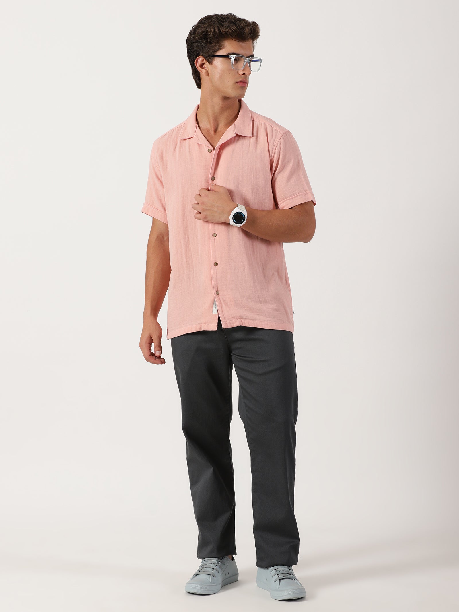Men Regular Fit Shirt Rose