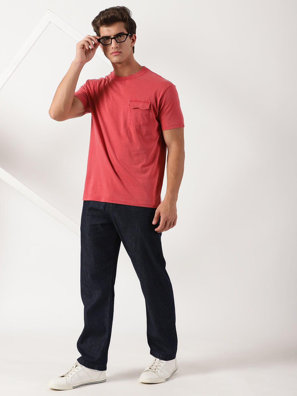 Men Regular Fit T-Shirt Red