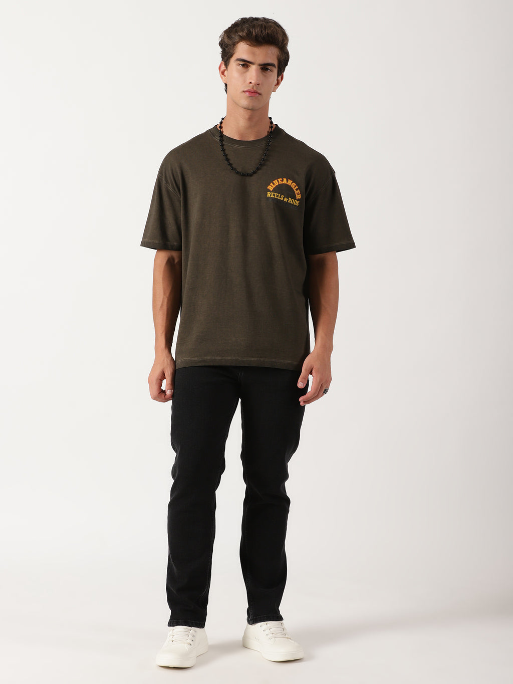 Men Oversized T-Shirt Brown