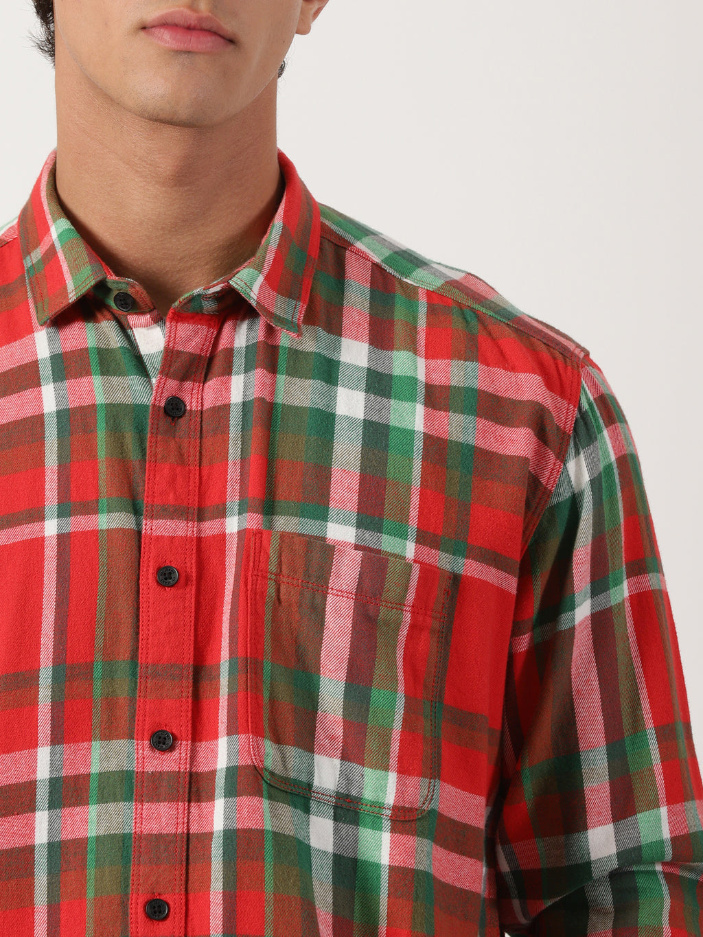 Men Regular Fit Shirt Red