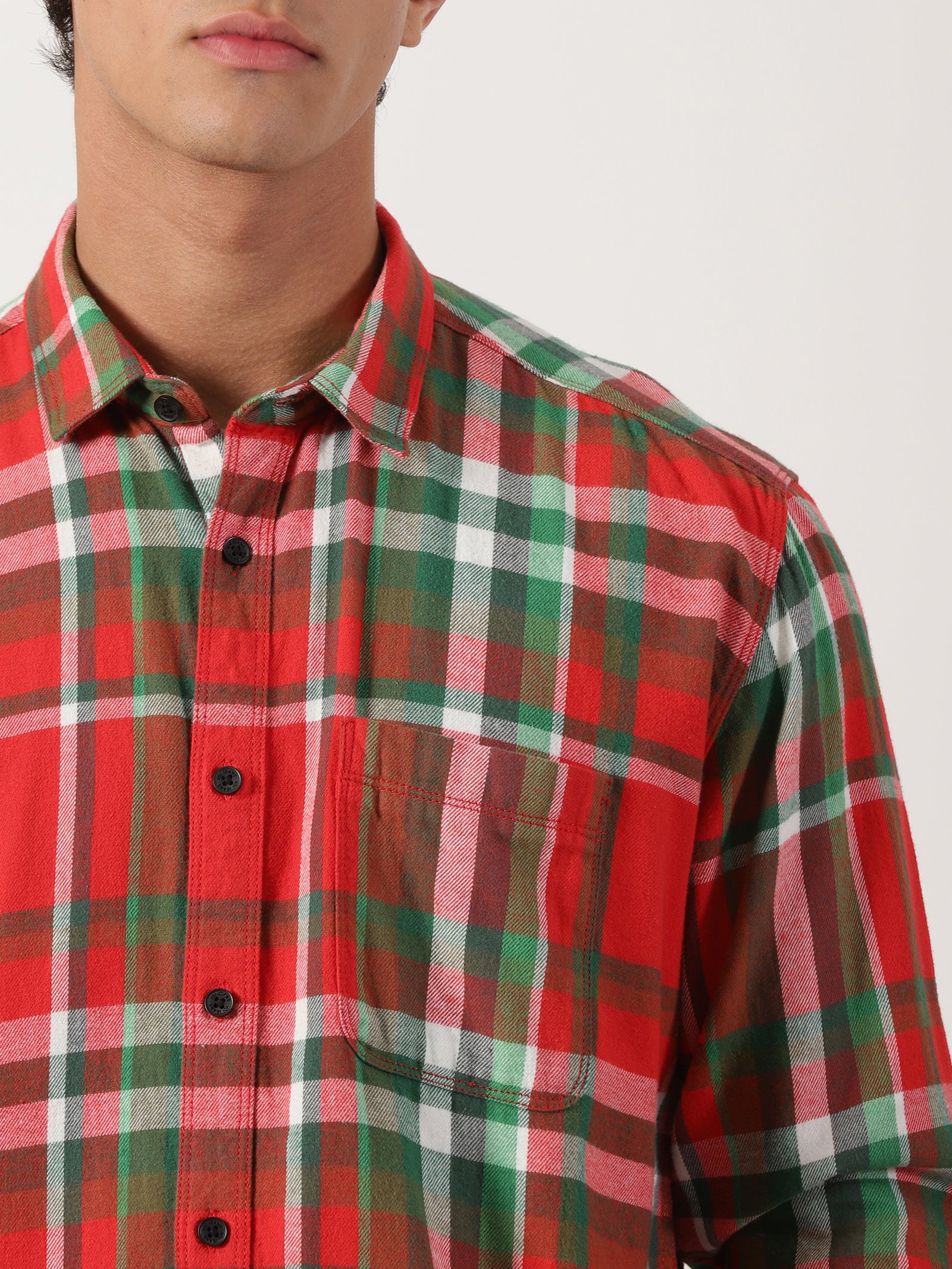 Men Regular Fit Shirt Red