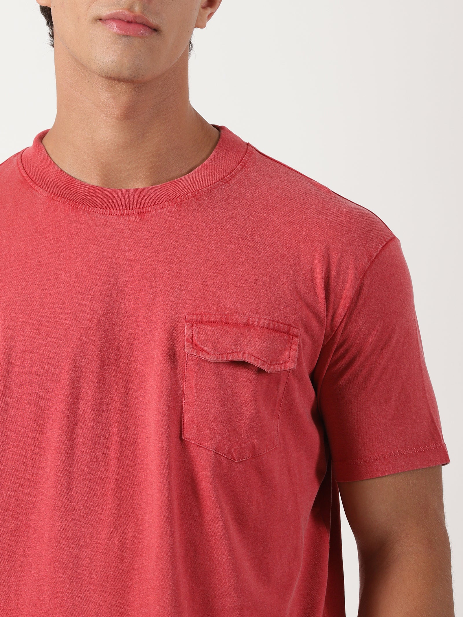 Men Regular Fit T-Shirt Red