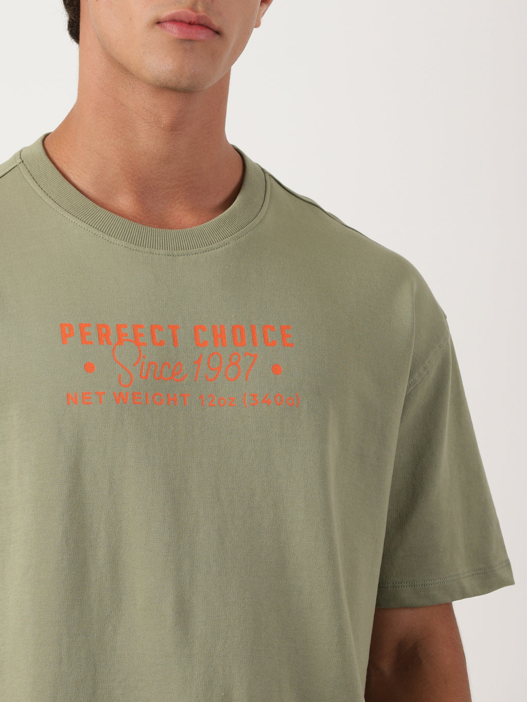 Men Oversized T-Shirt Green