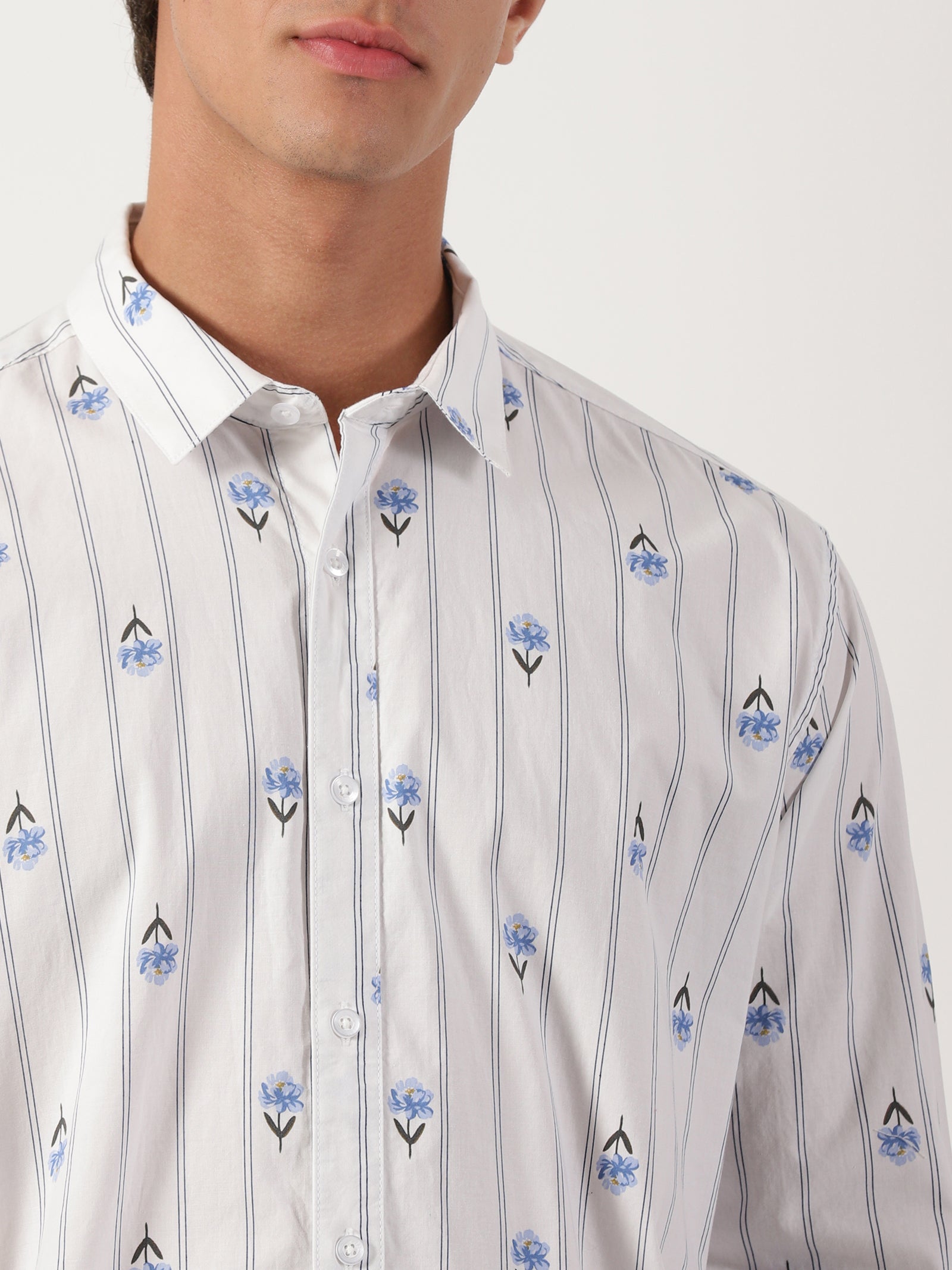 Men Regular Fit Shirt White