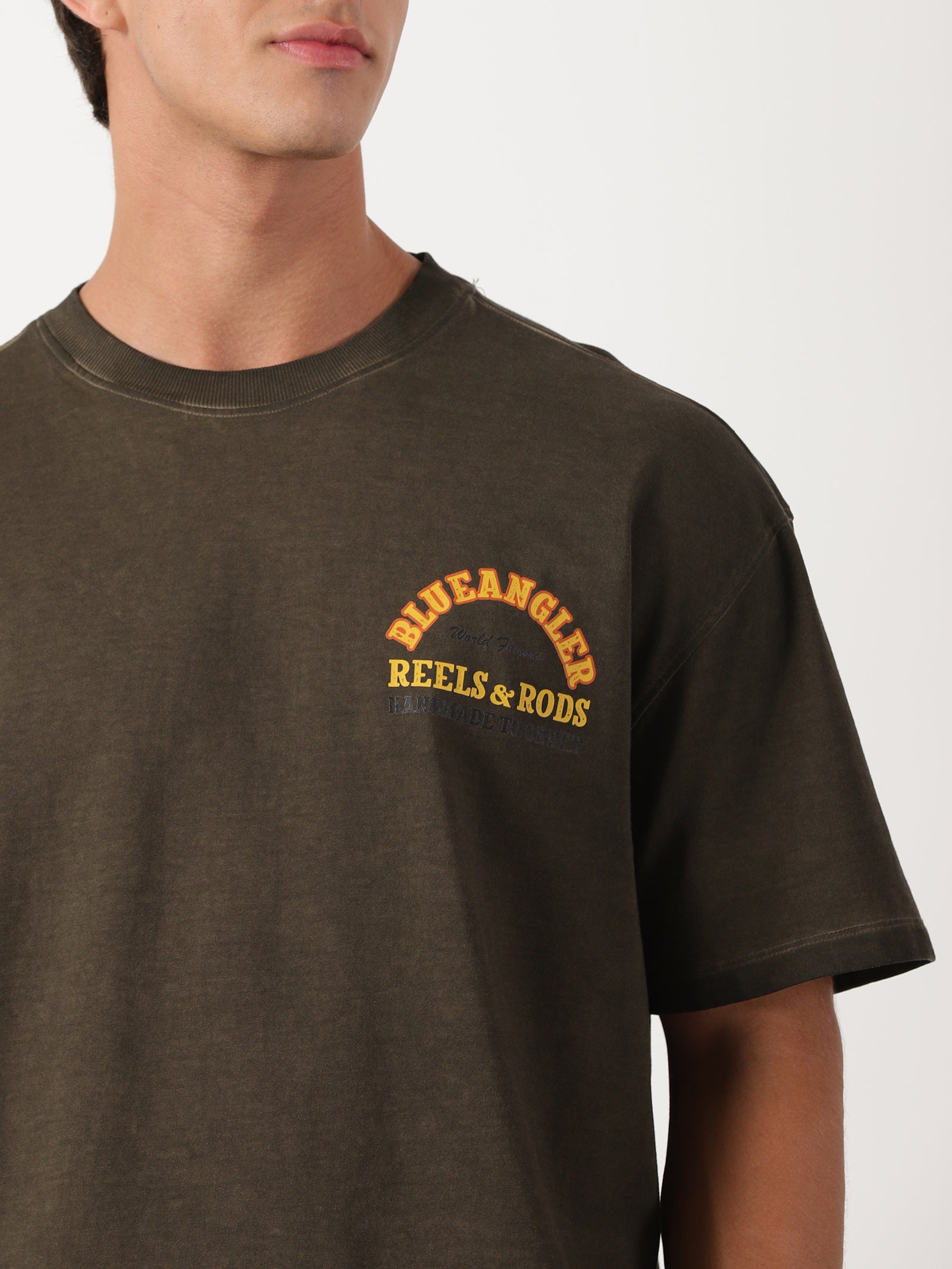 Men Oversized T-Shirt Brown