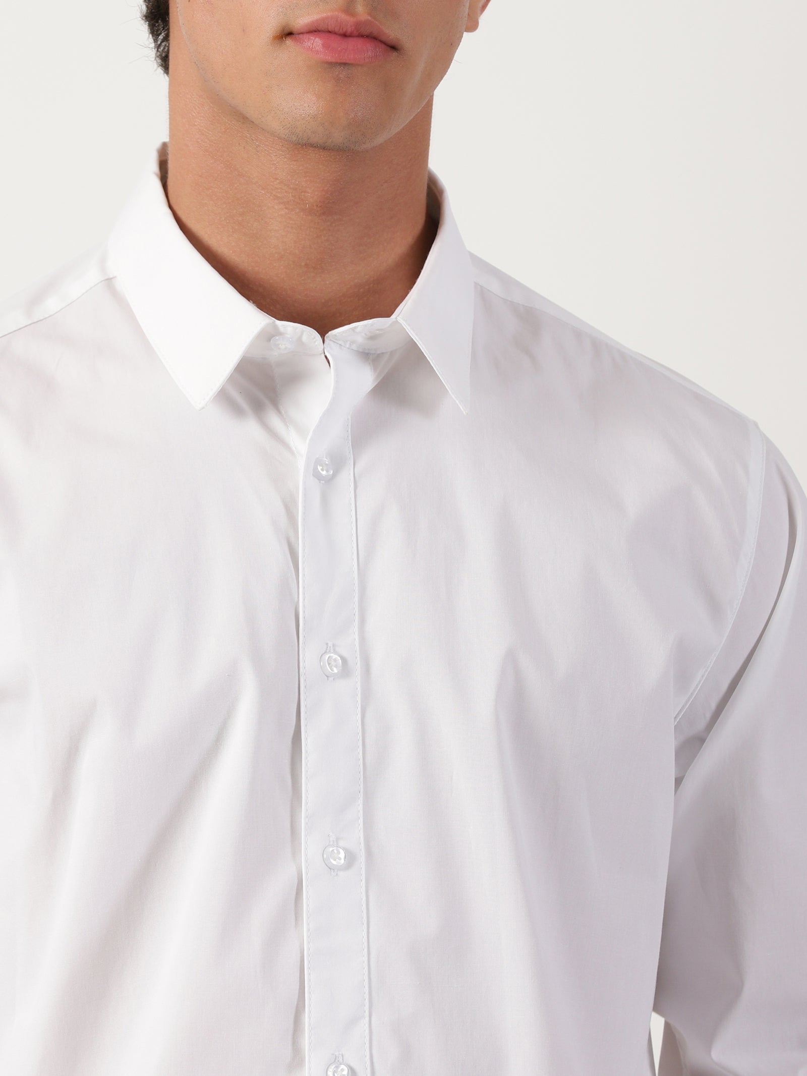 White Slim Fit Shirt