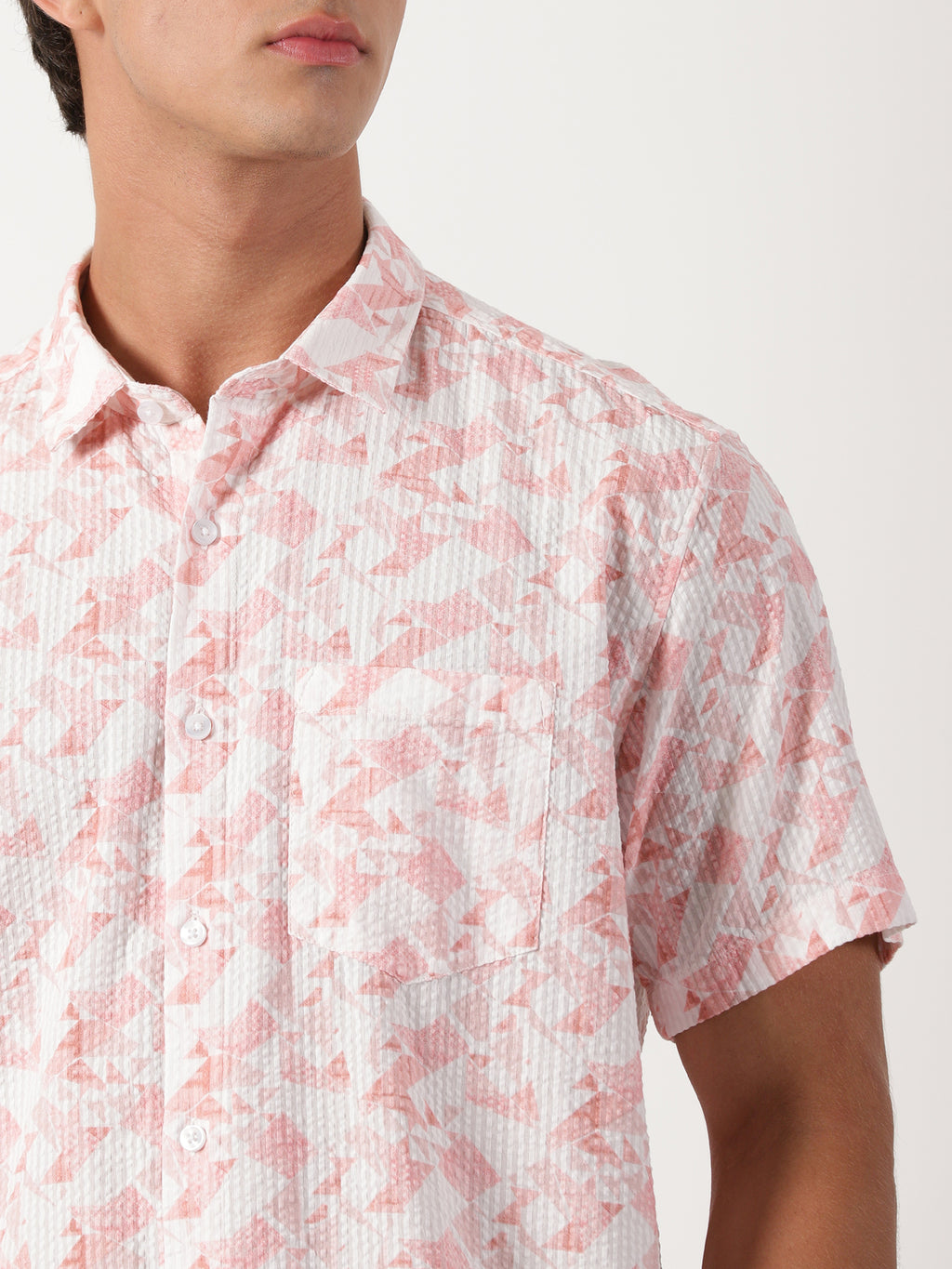 Men Regular Fit Shirt Off White