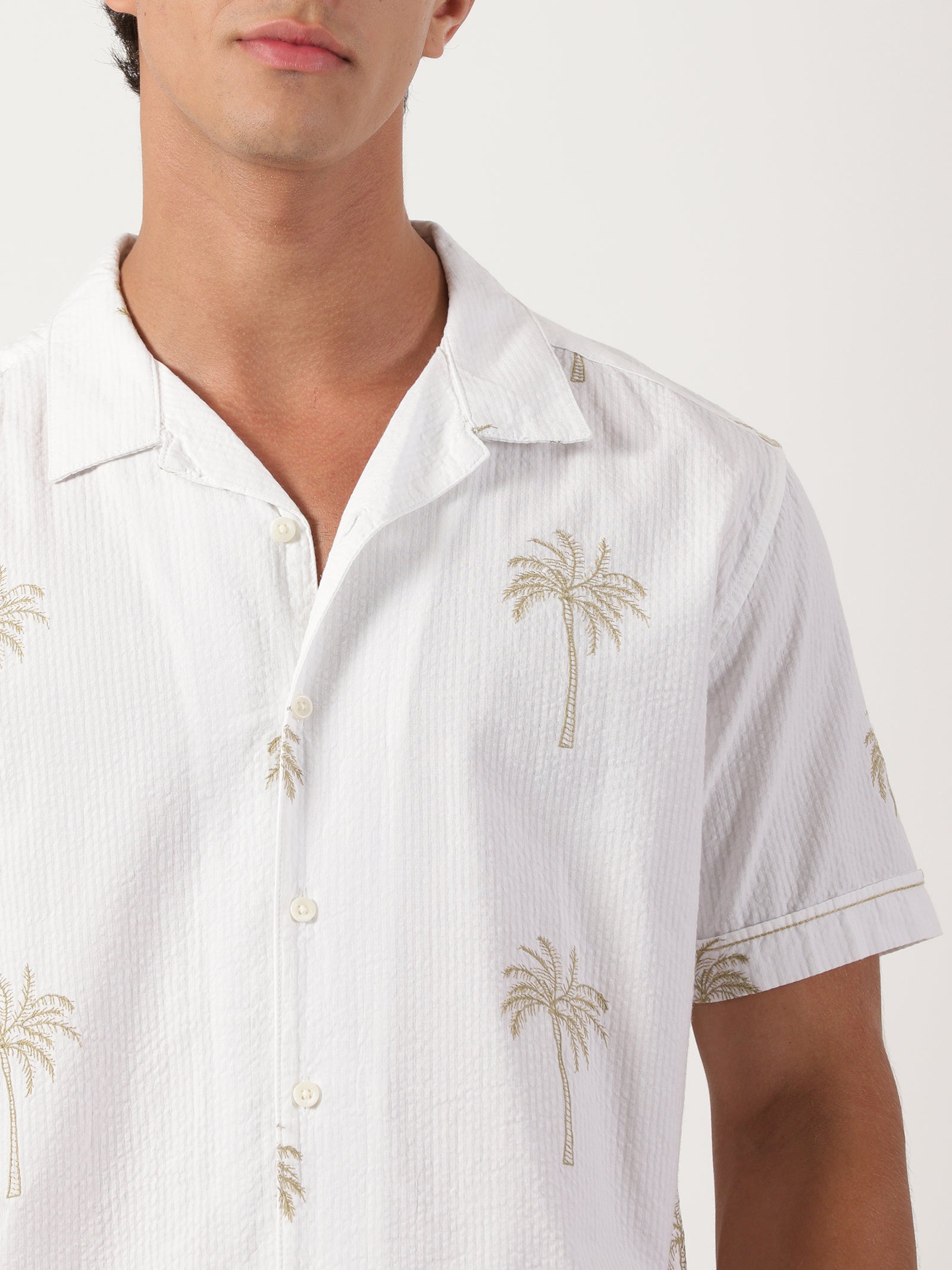 Men Regular Fit Shirt White