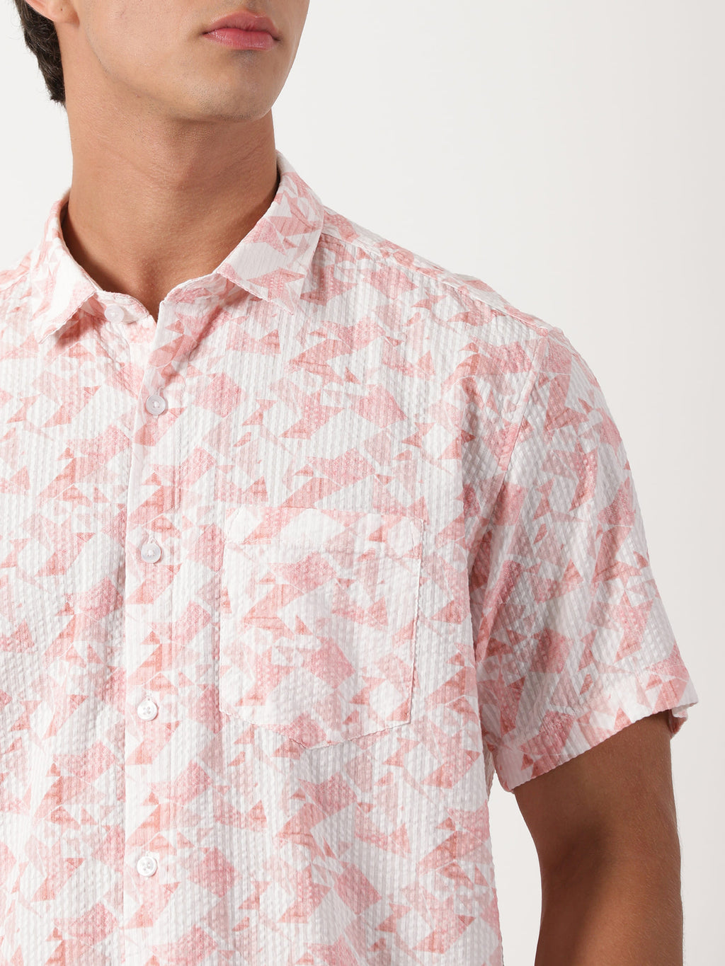 Men Regular Fit Shirt Off White