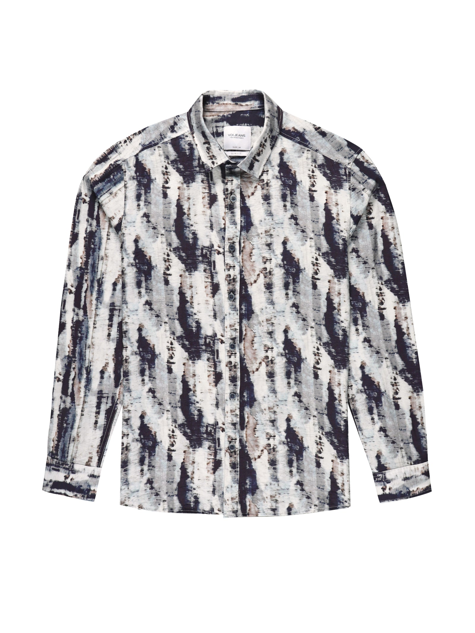 Men Slim Fit Shirt Off White
