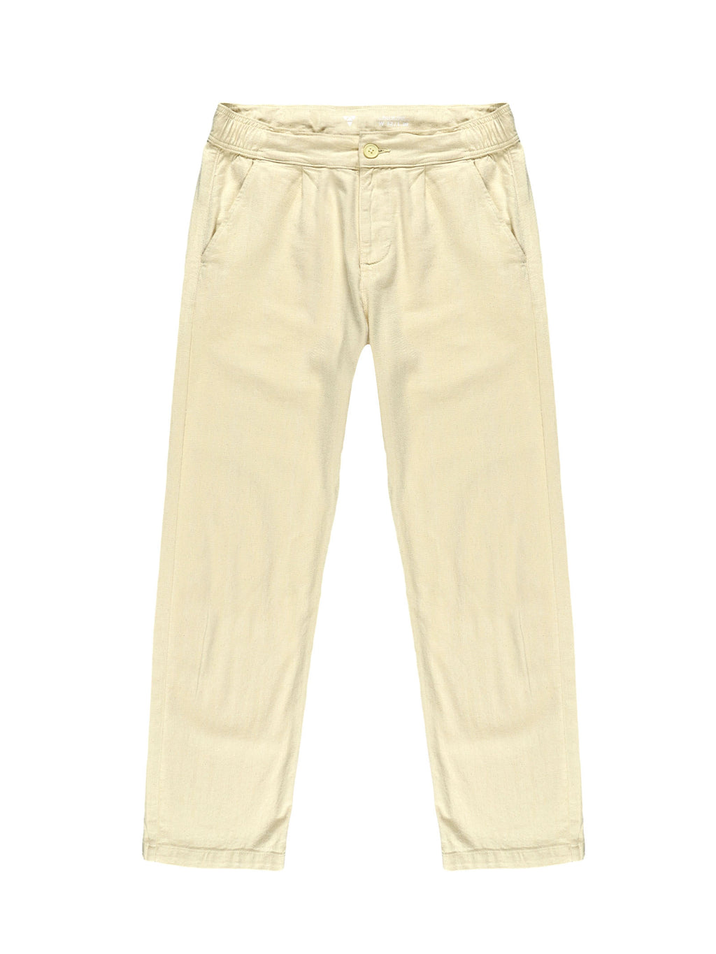 Men Pull Up Pant Non Denim Off White