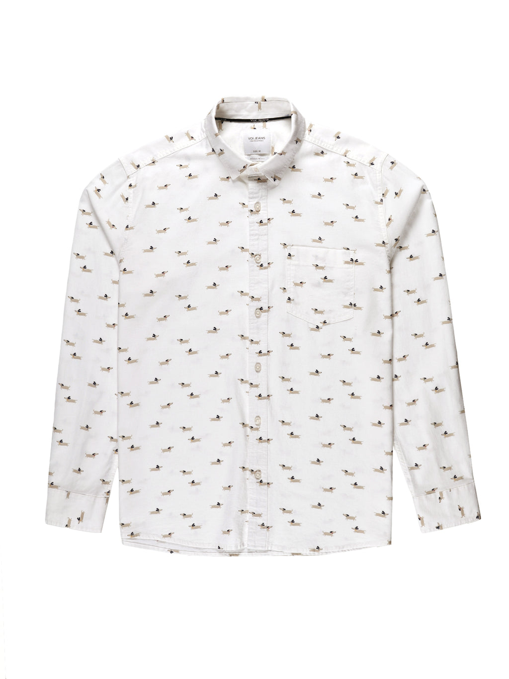 Men Regular Fit Shirt White