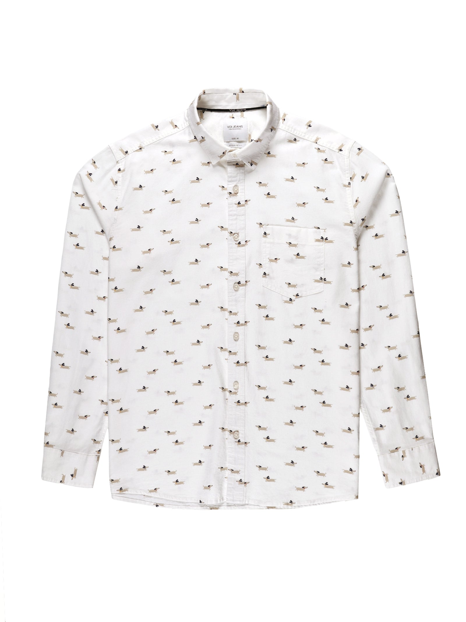Men Regular Fit Shirt White