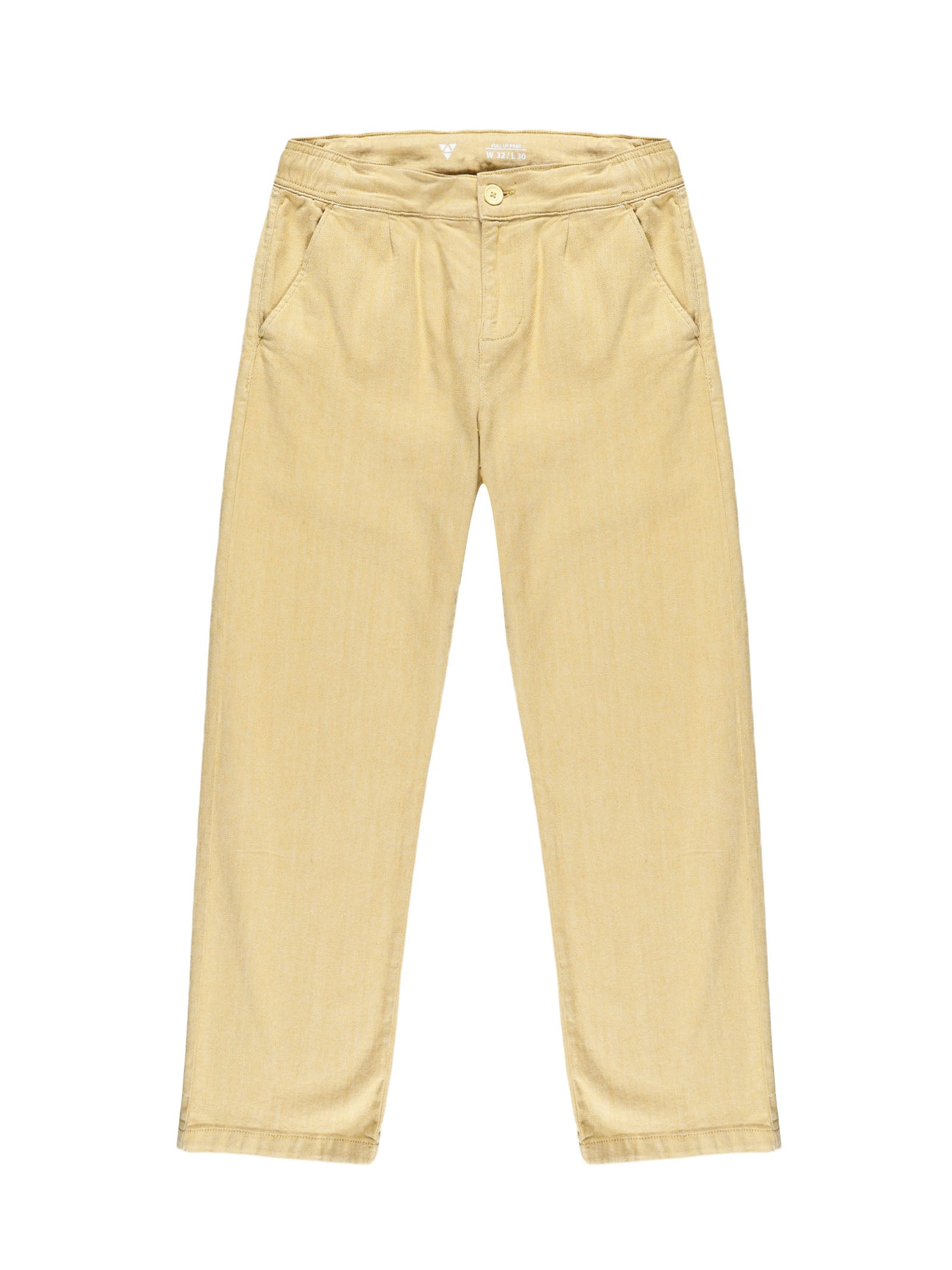Men Pull Up Pant Non Denim Yellow