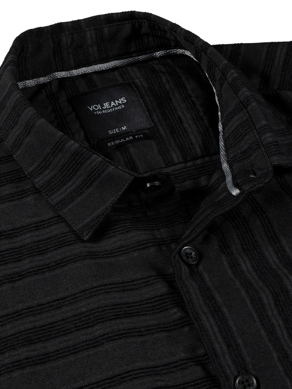 Men Regular Fit Shirt Black