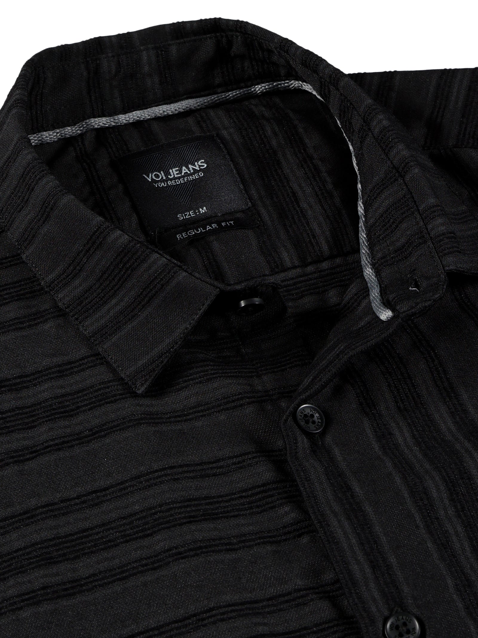 Men Regular Fit Shirt Black