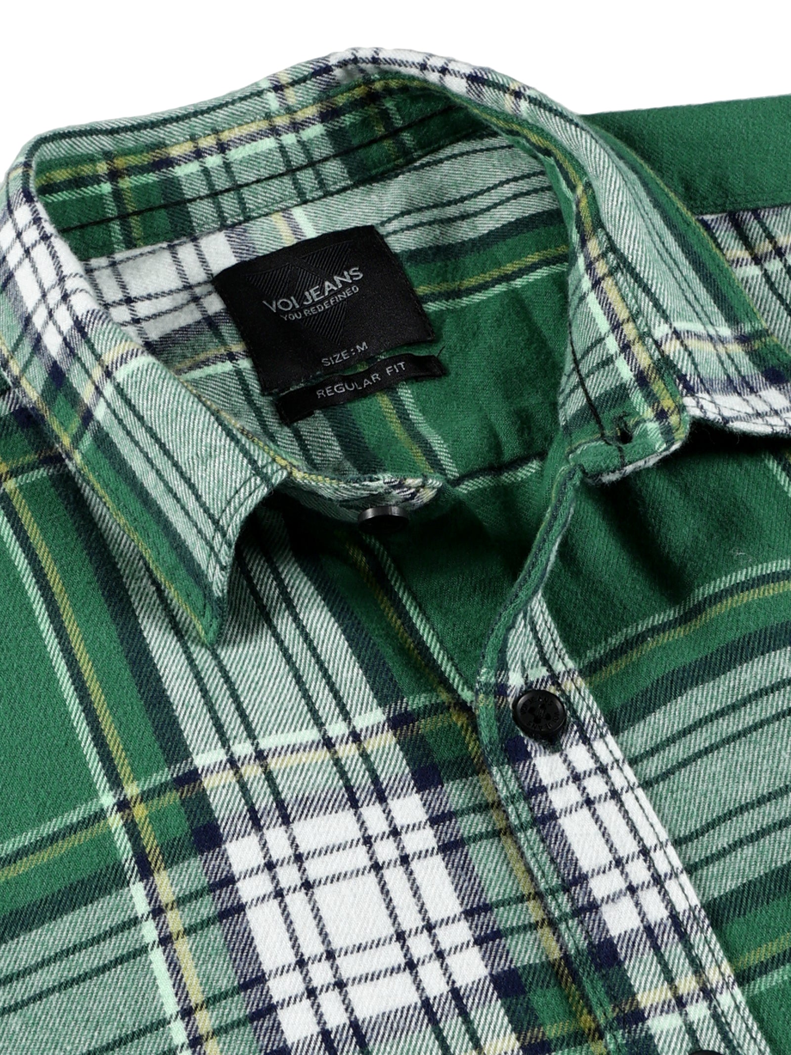 Men Regular Fit Shirt Green